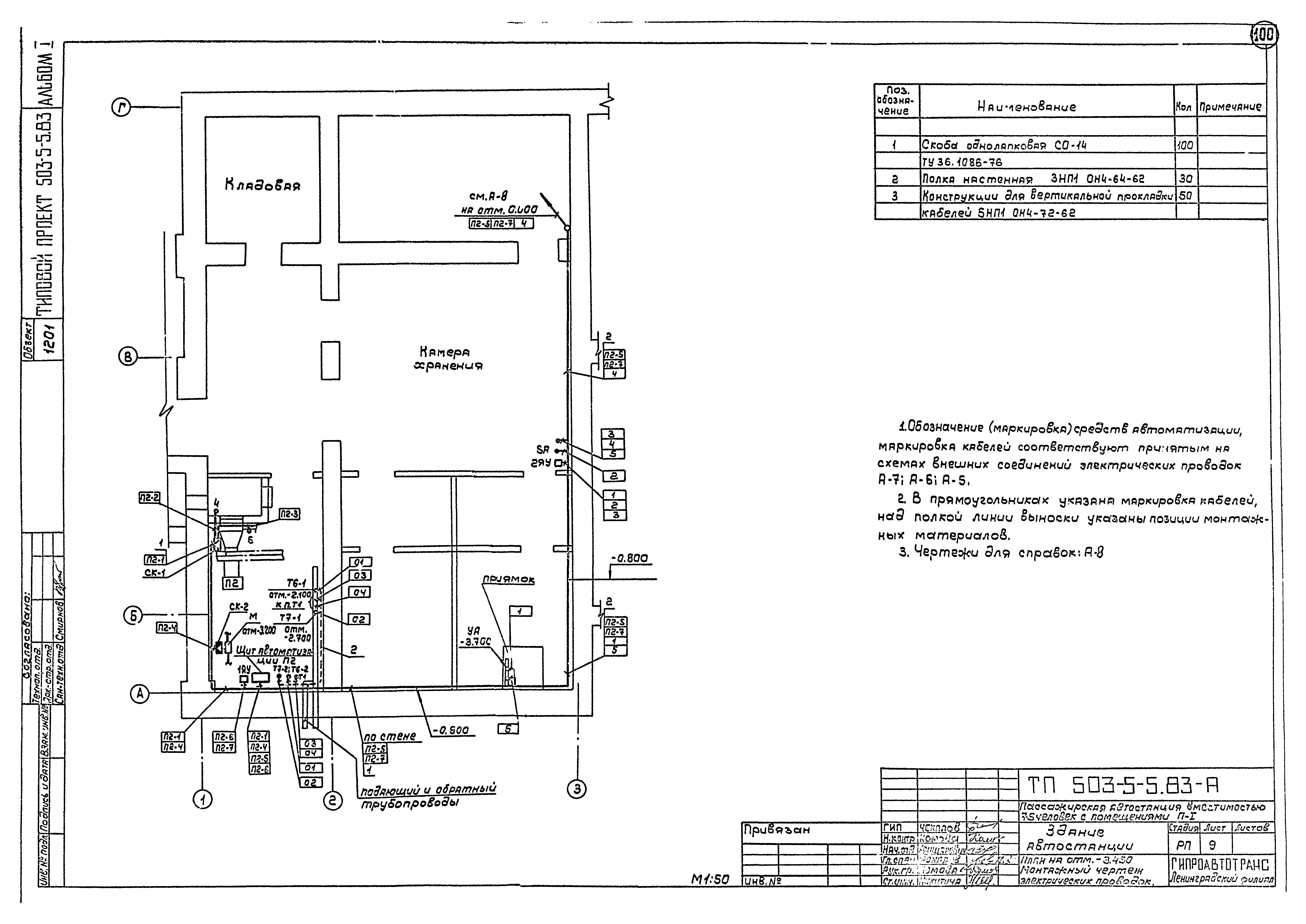Типовой проект 503-5-5.83
