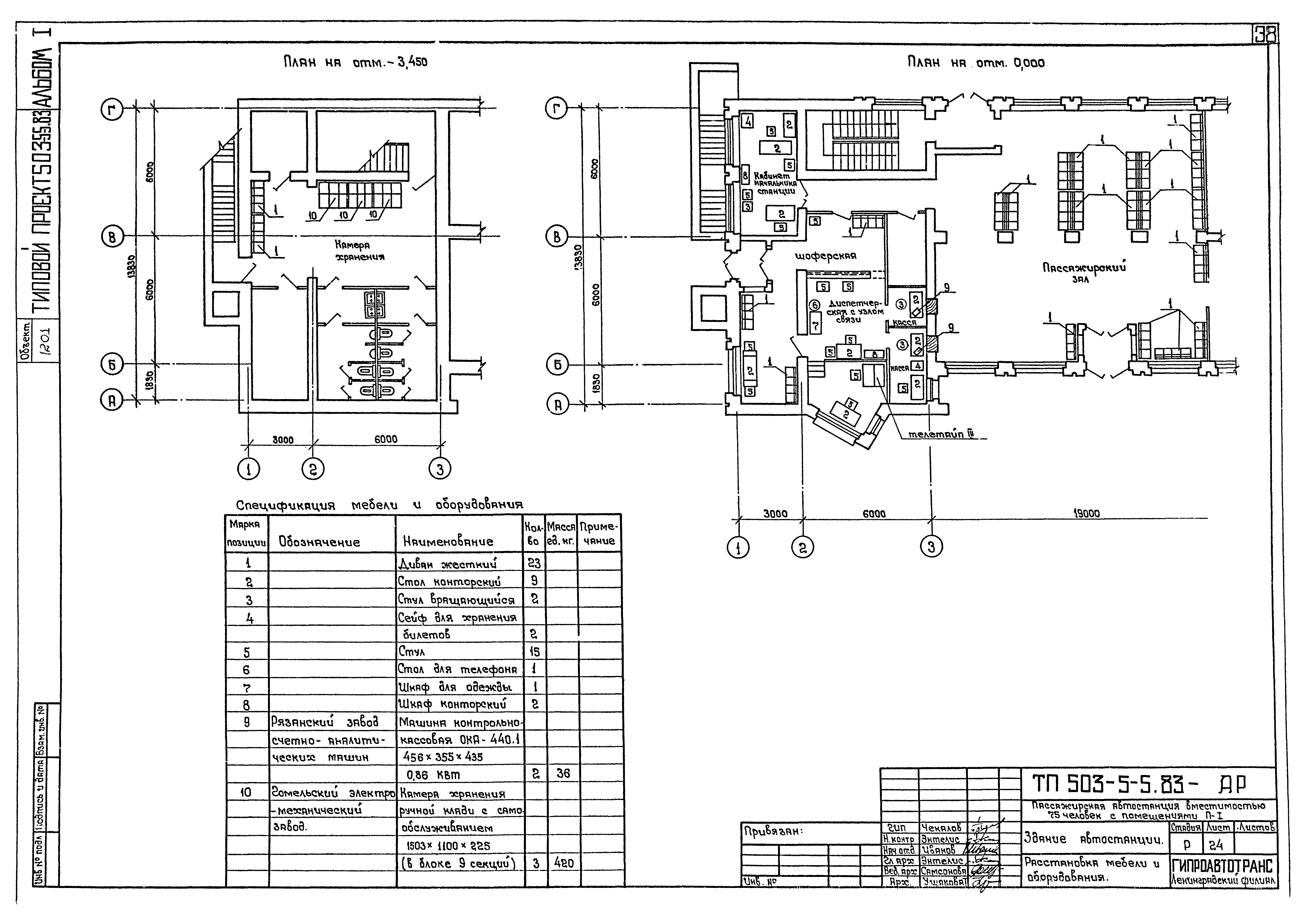Типовой проект 503-5-5.83