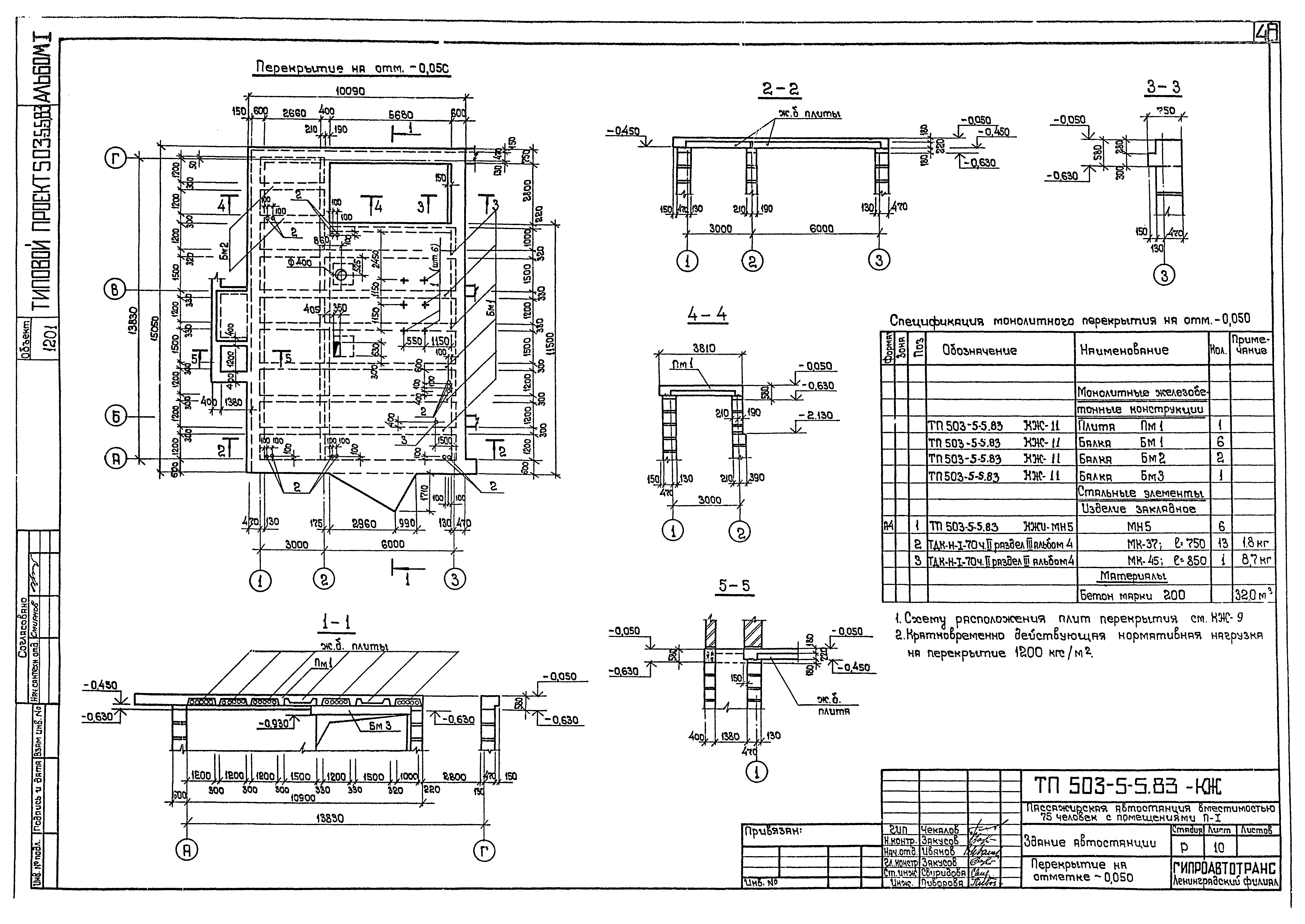 Типовой проект 503-5-5.83