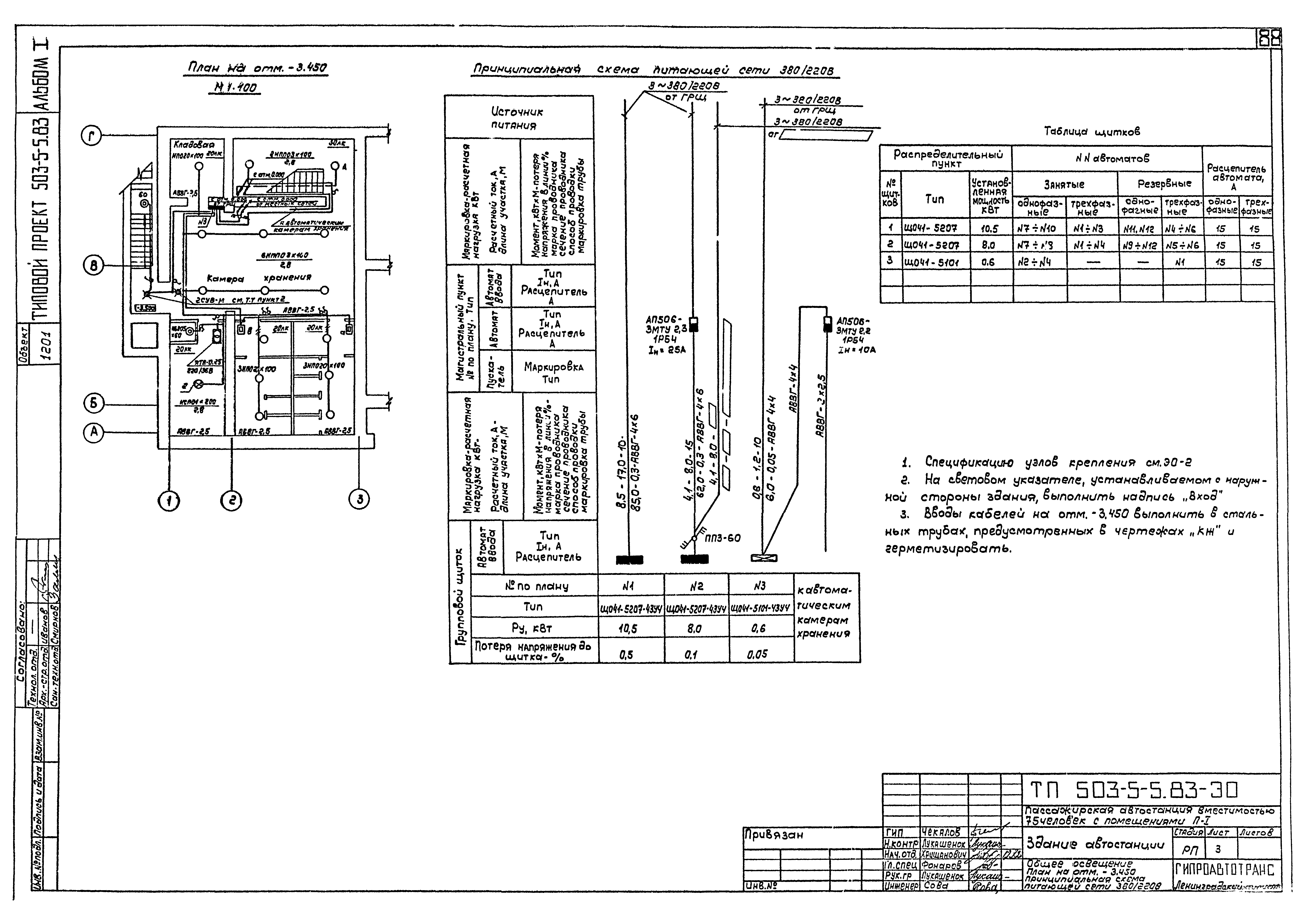 Типовой проект 503-5-5.83