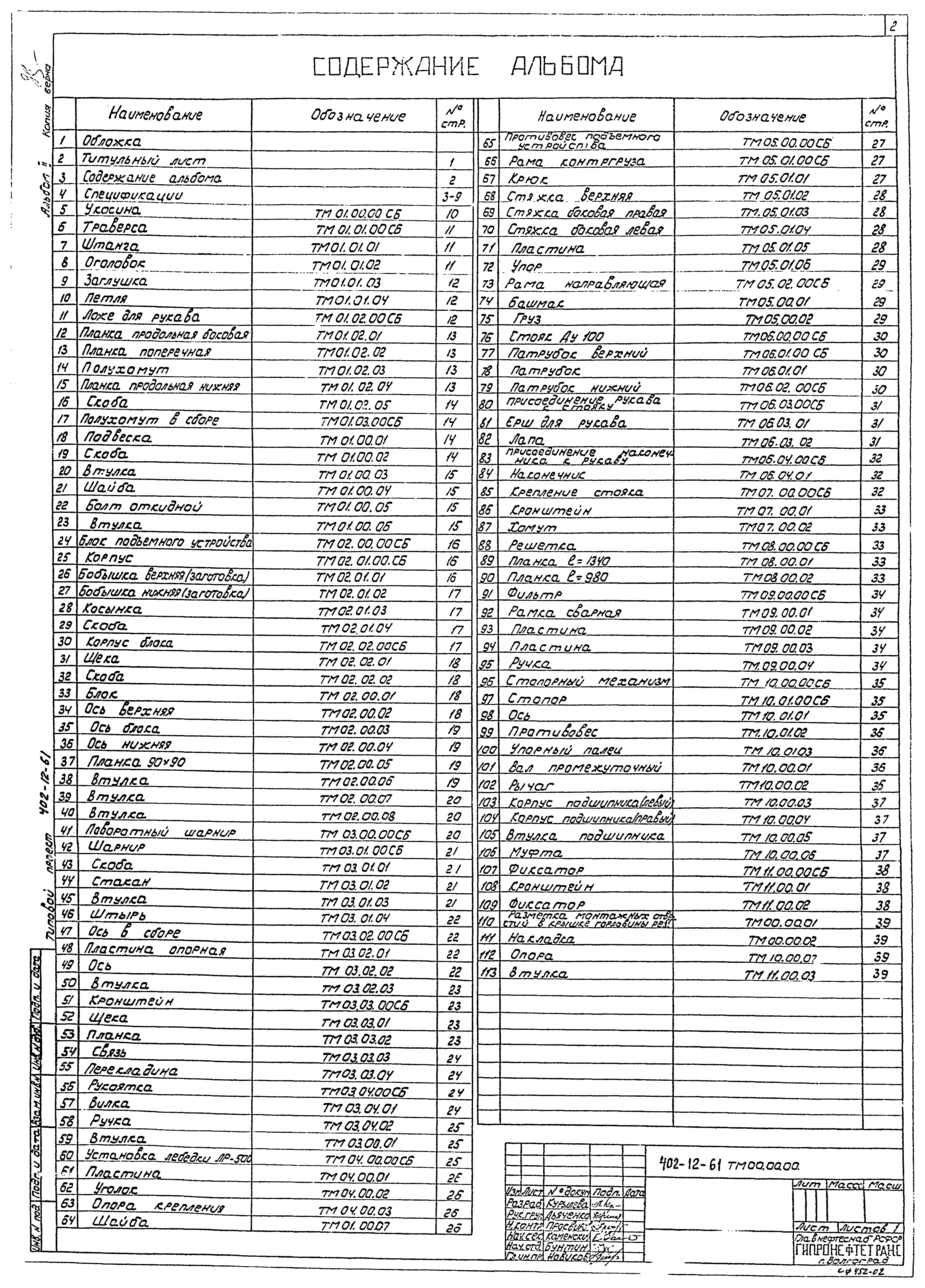 Типовой проект 402-12-61