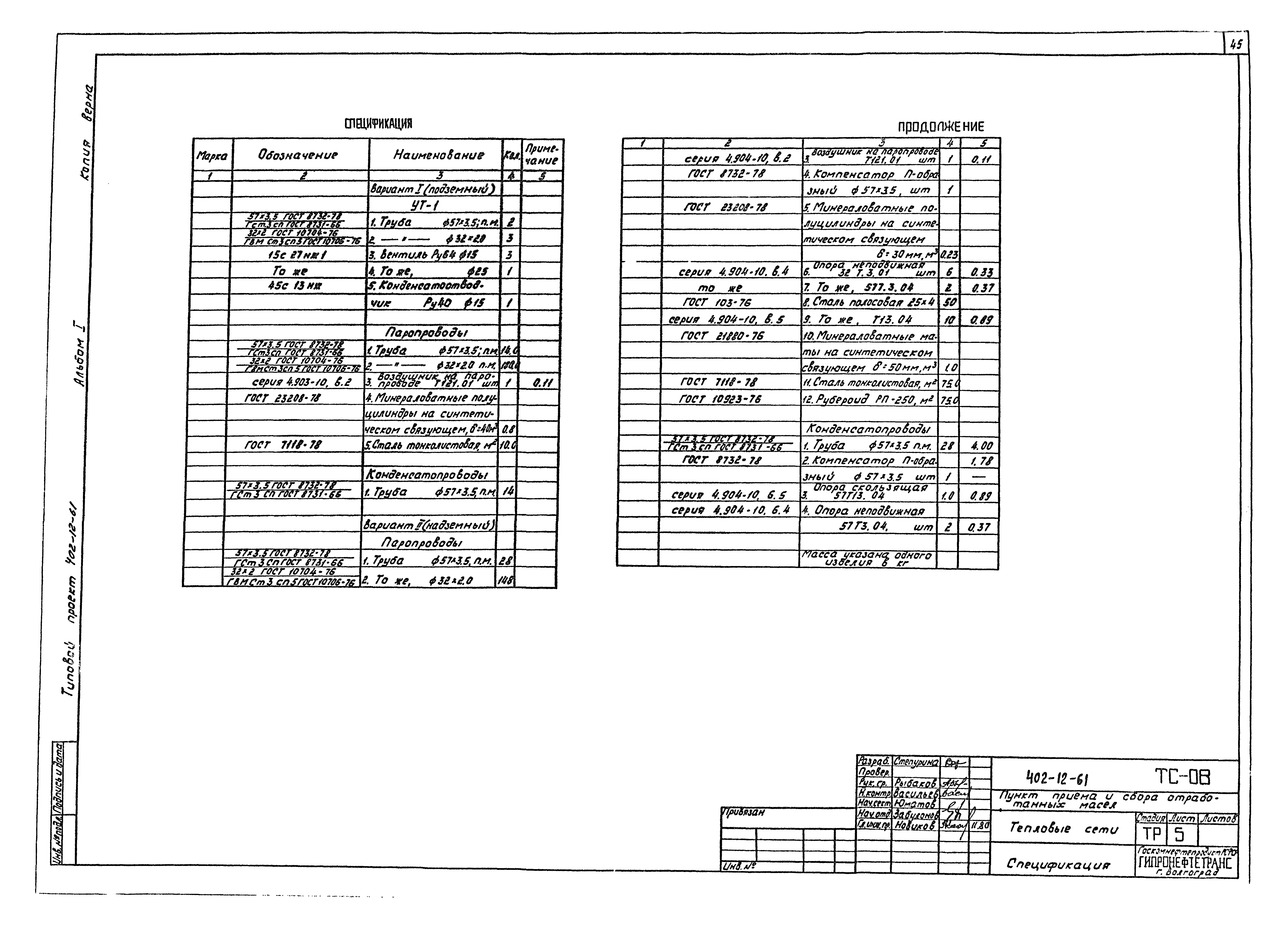 Типовой проект 402-12-61
