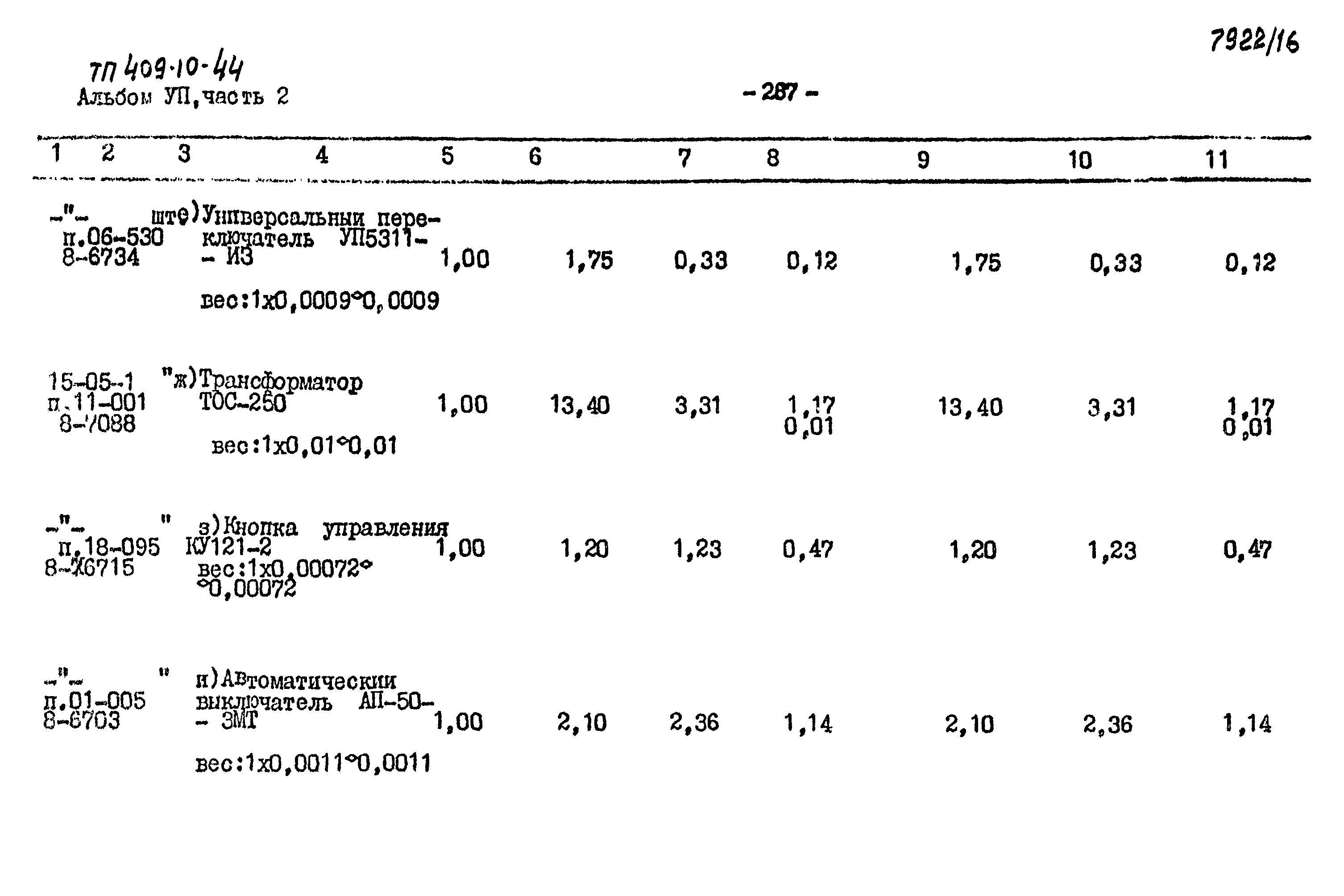 Типовой проект 409-10-44