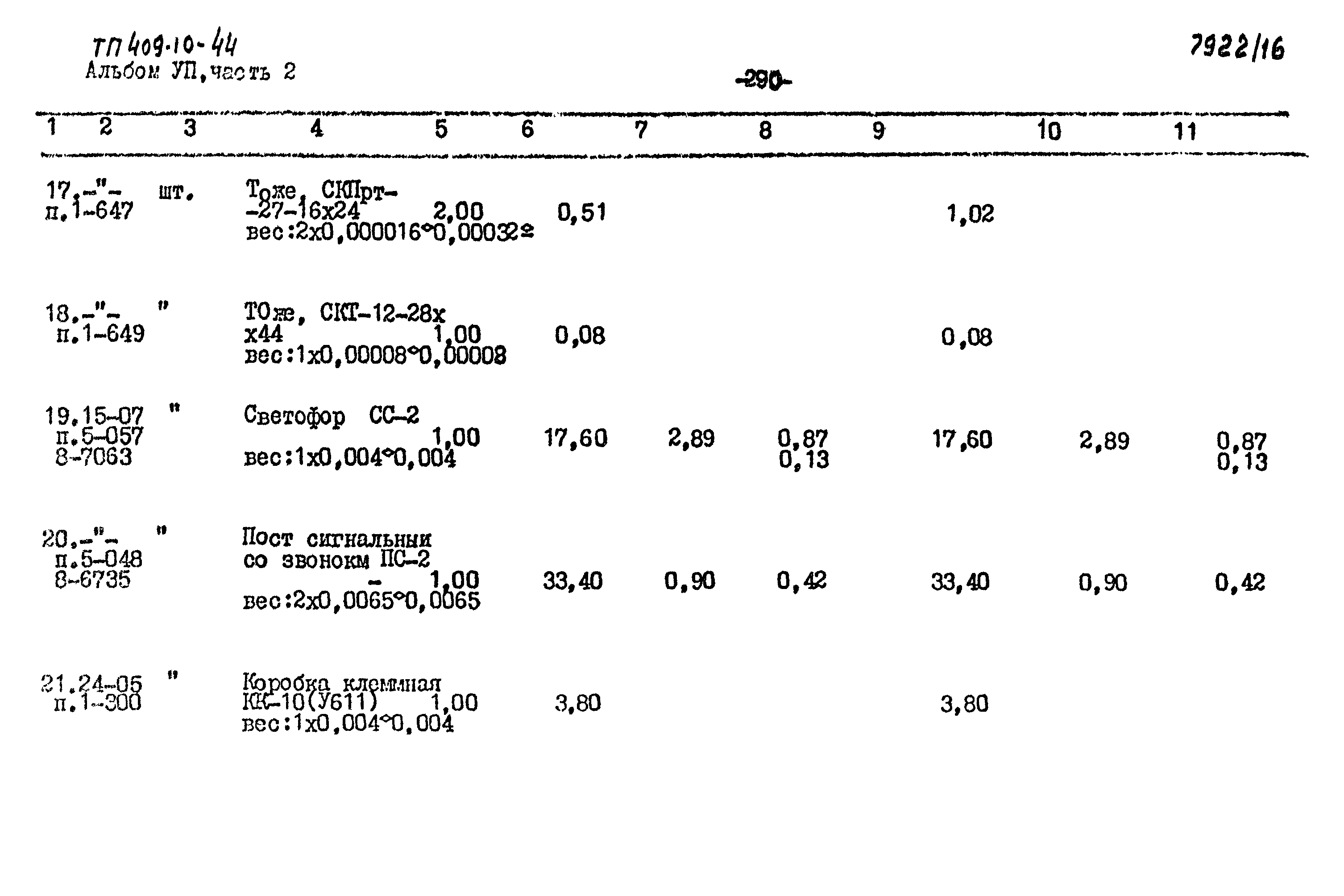 Типовой проект 409-10-44
