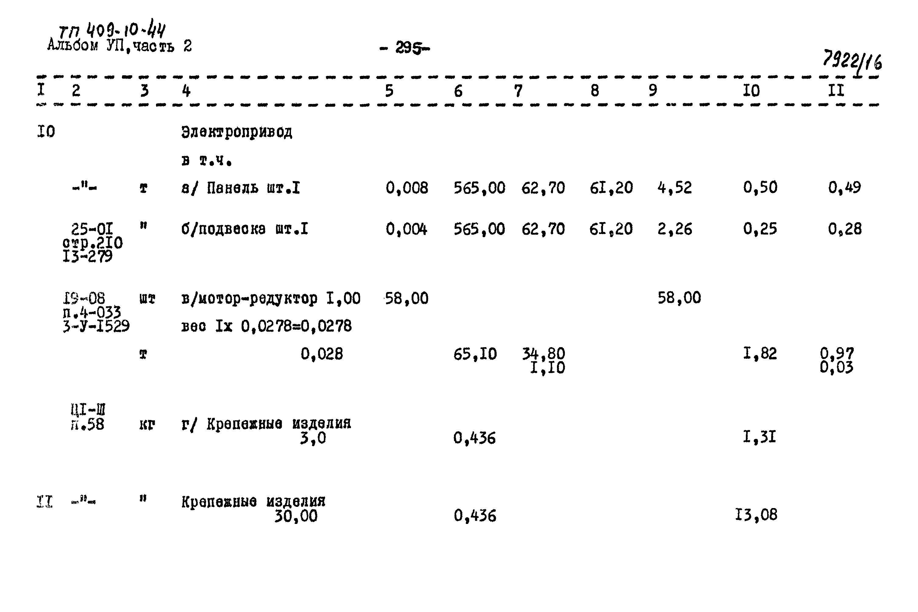Типовой проект 409-10-44