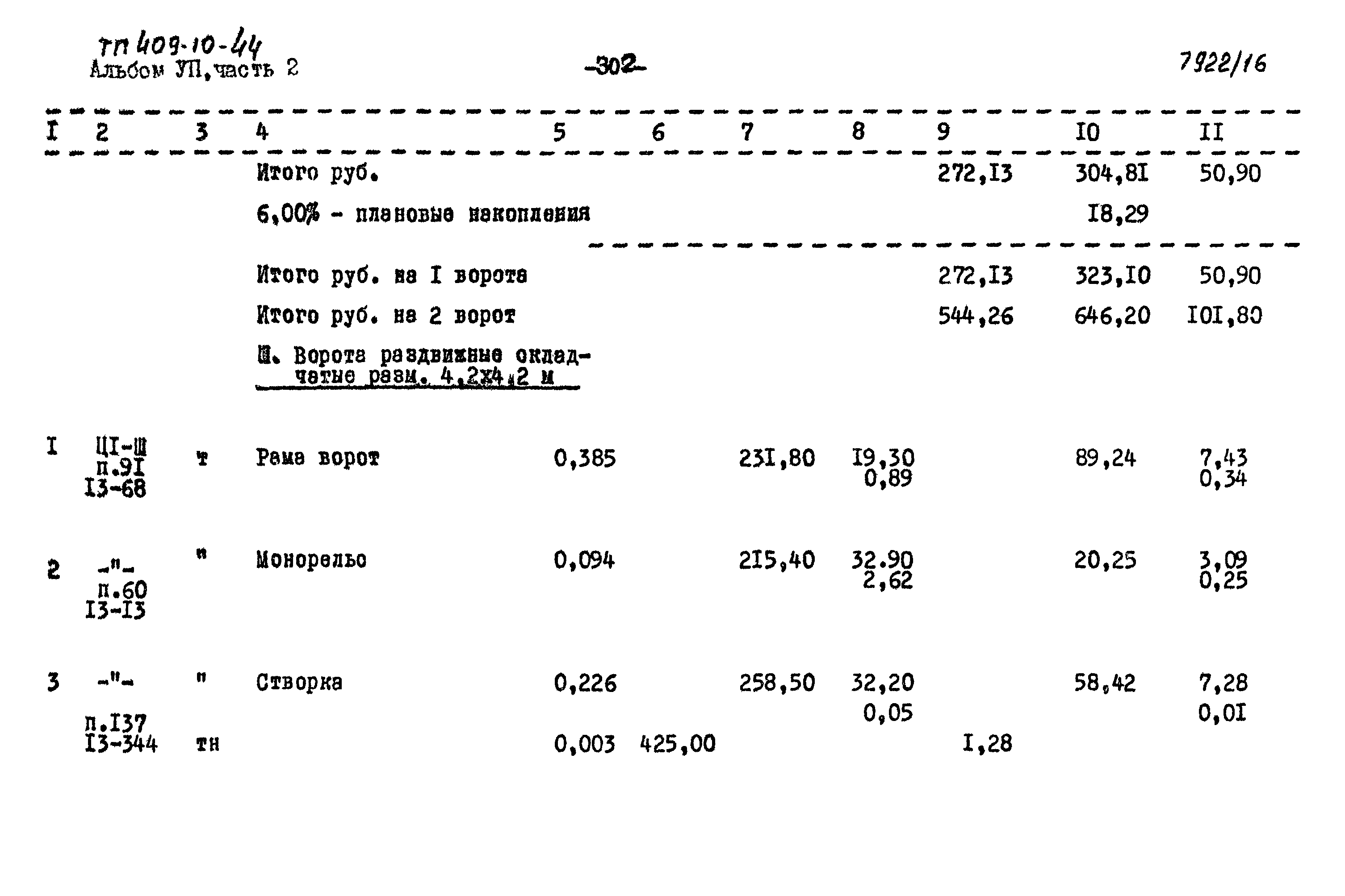 Типовой проект 409-10-44