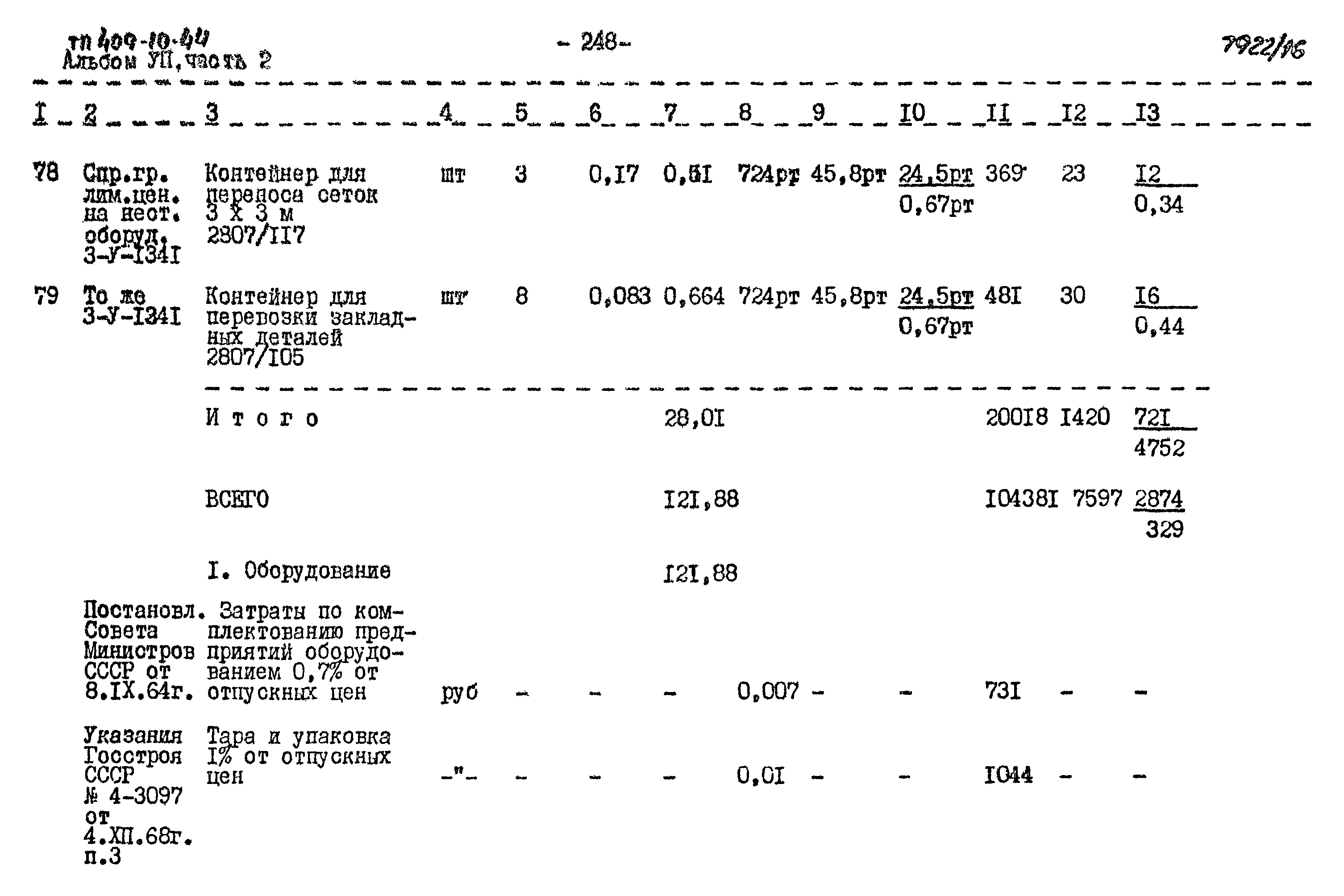 Типовой проект 409-10-44
