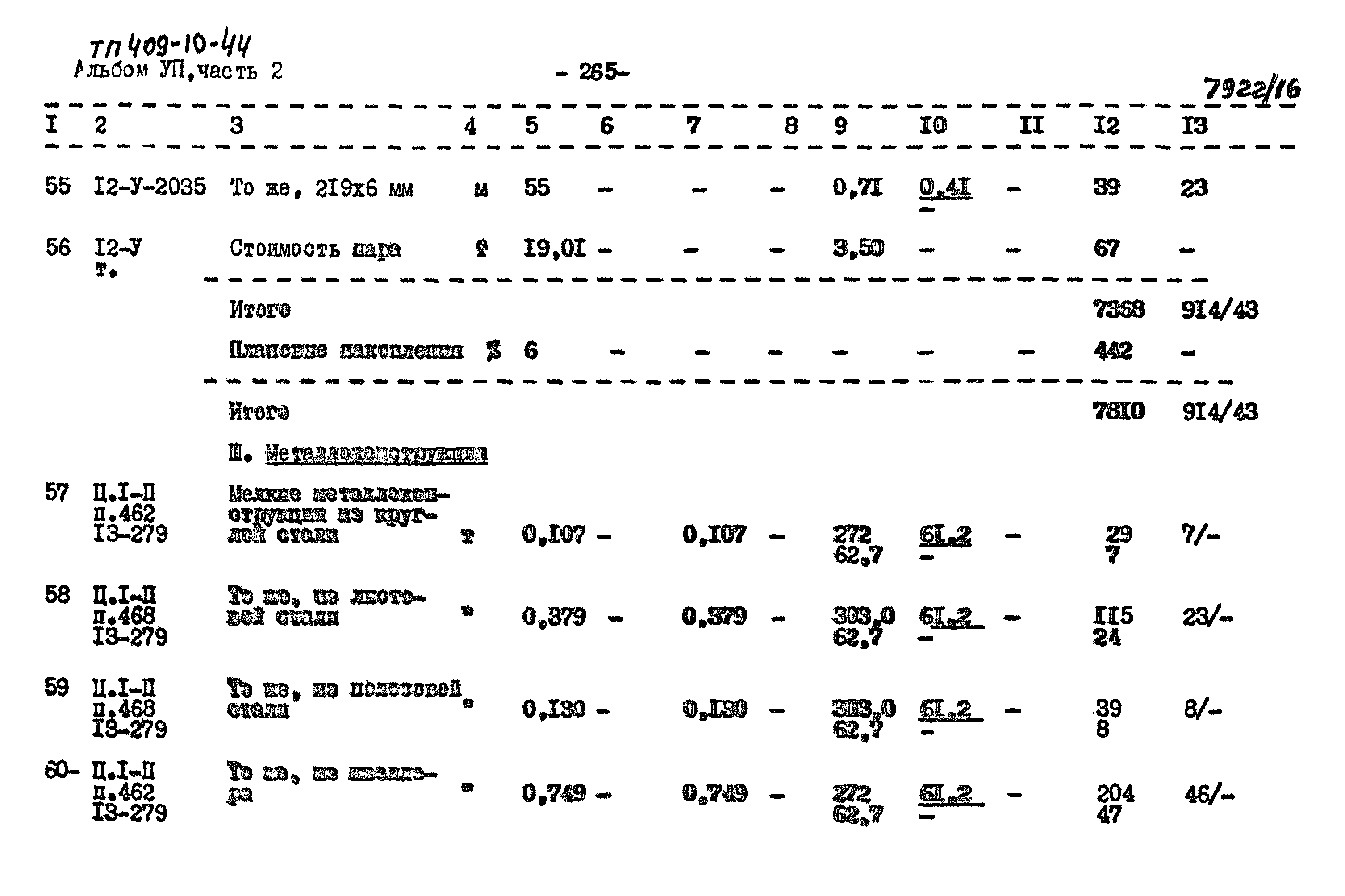 Типовой проект 409-10-44