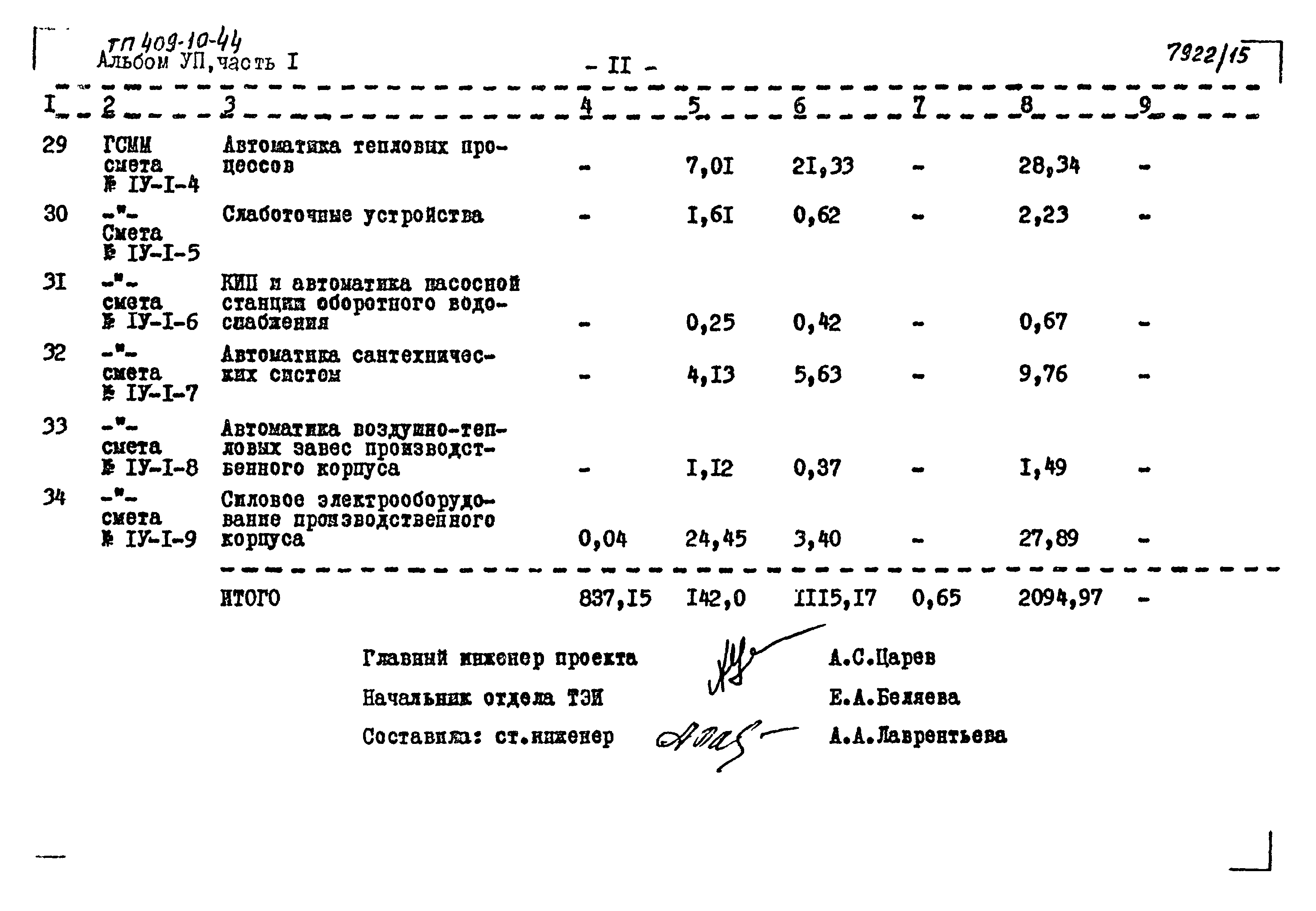 Типовой проект 409-10-44