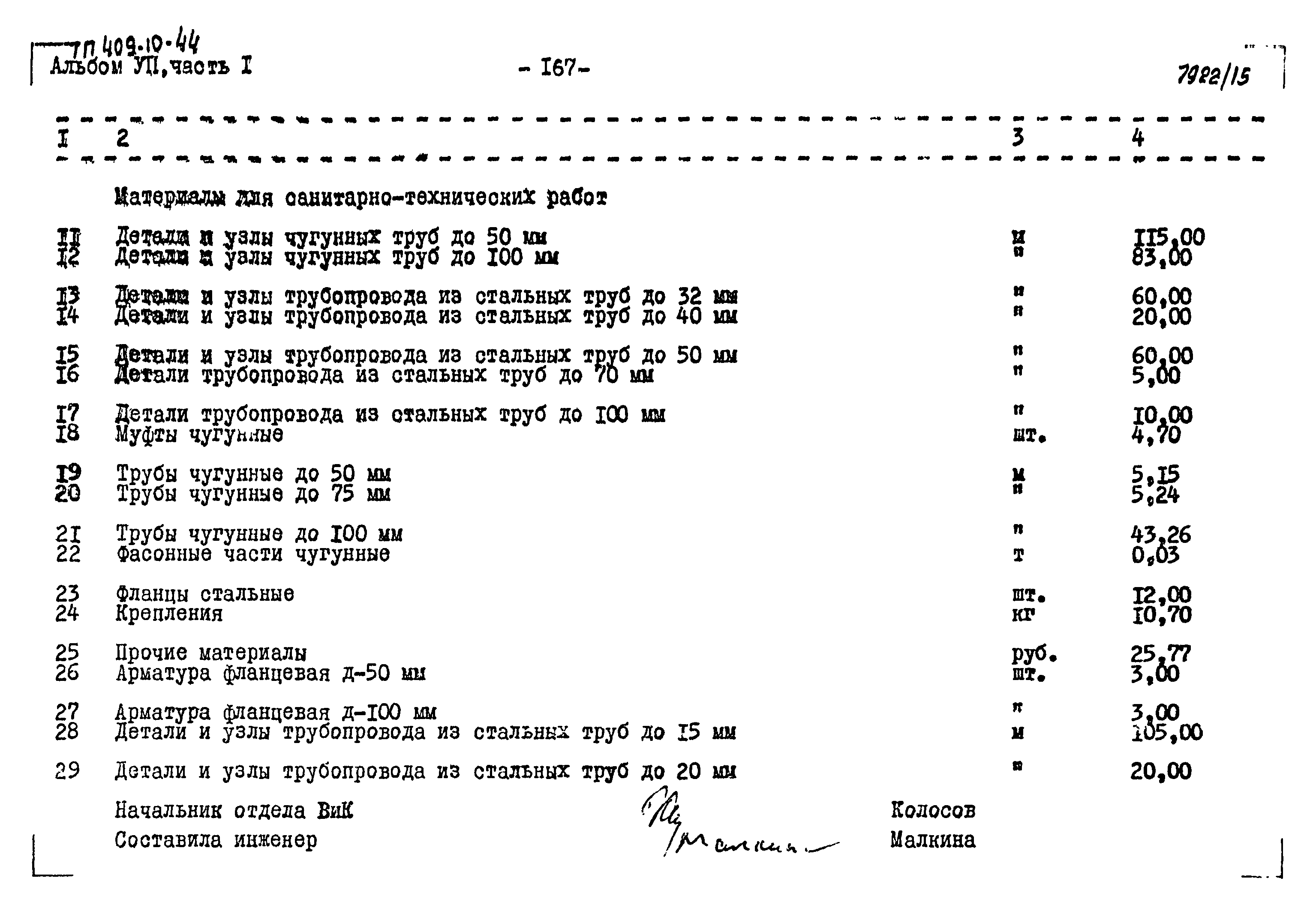 Типовой проект 409-10-44
