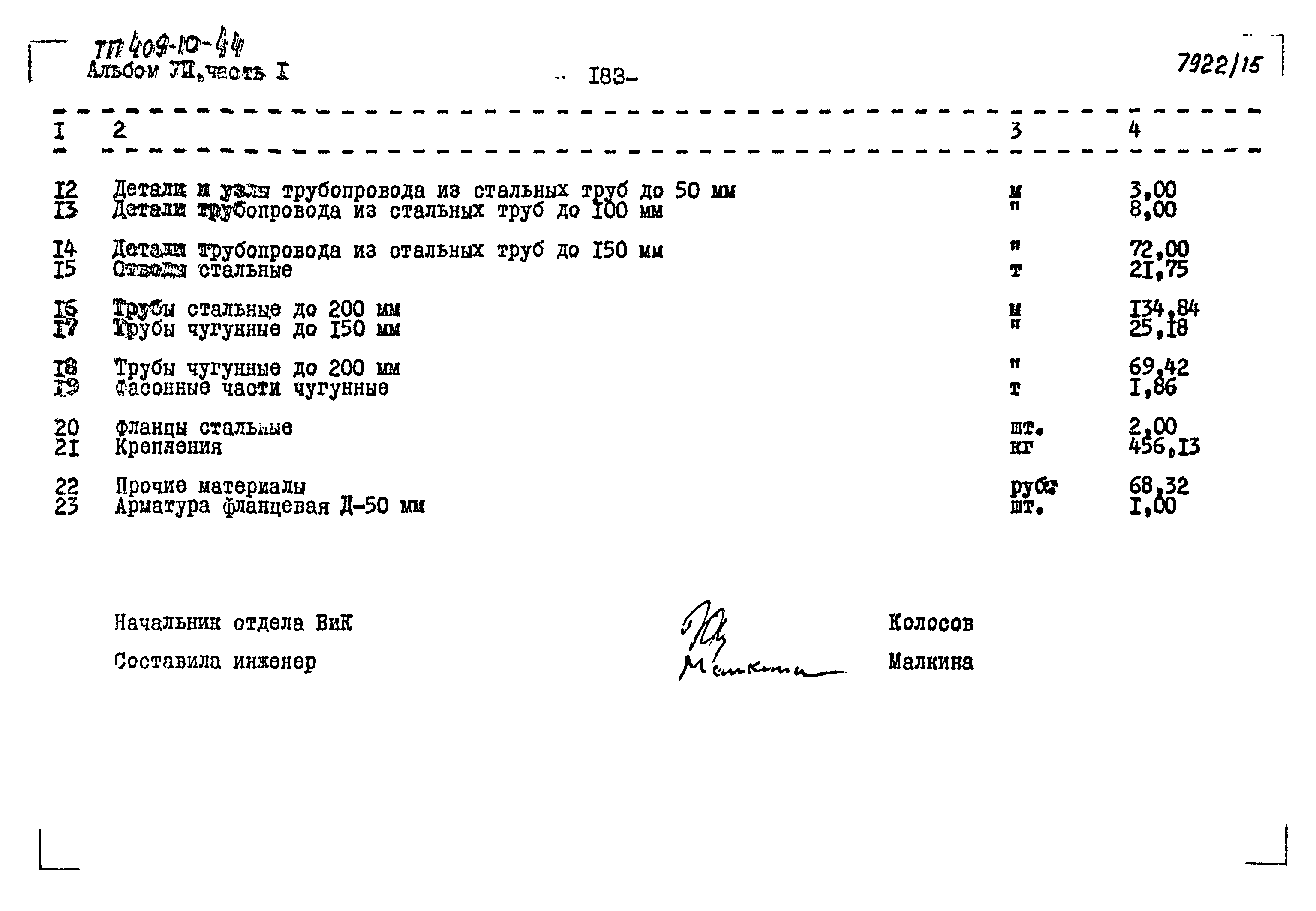 Типовой проект 409-10-44