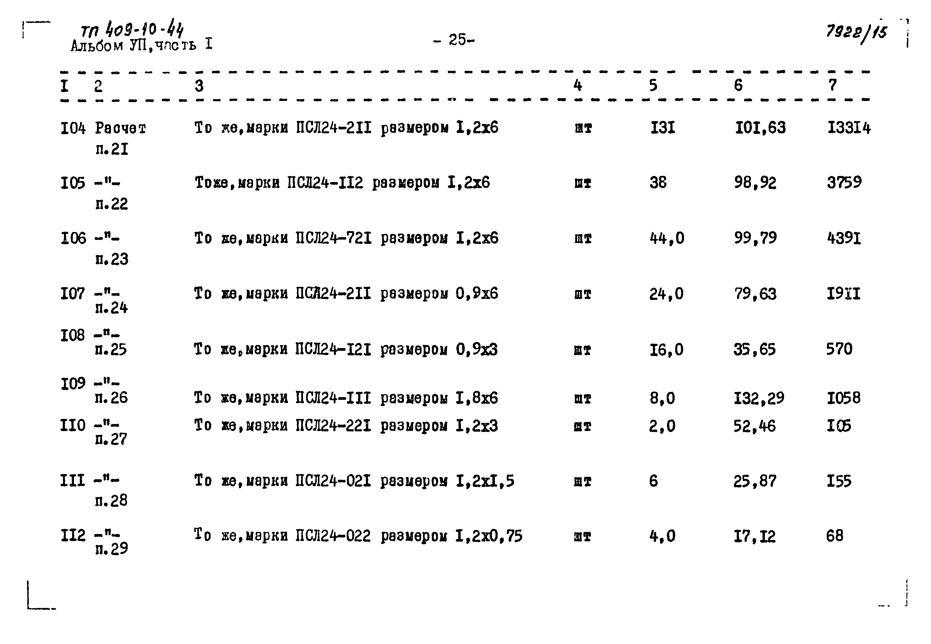 Типовой проект 409-10-44