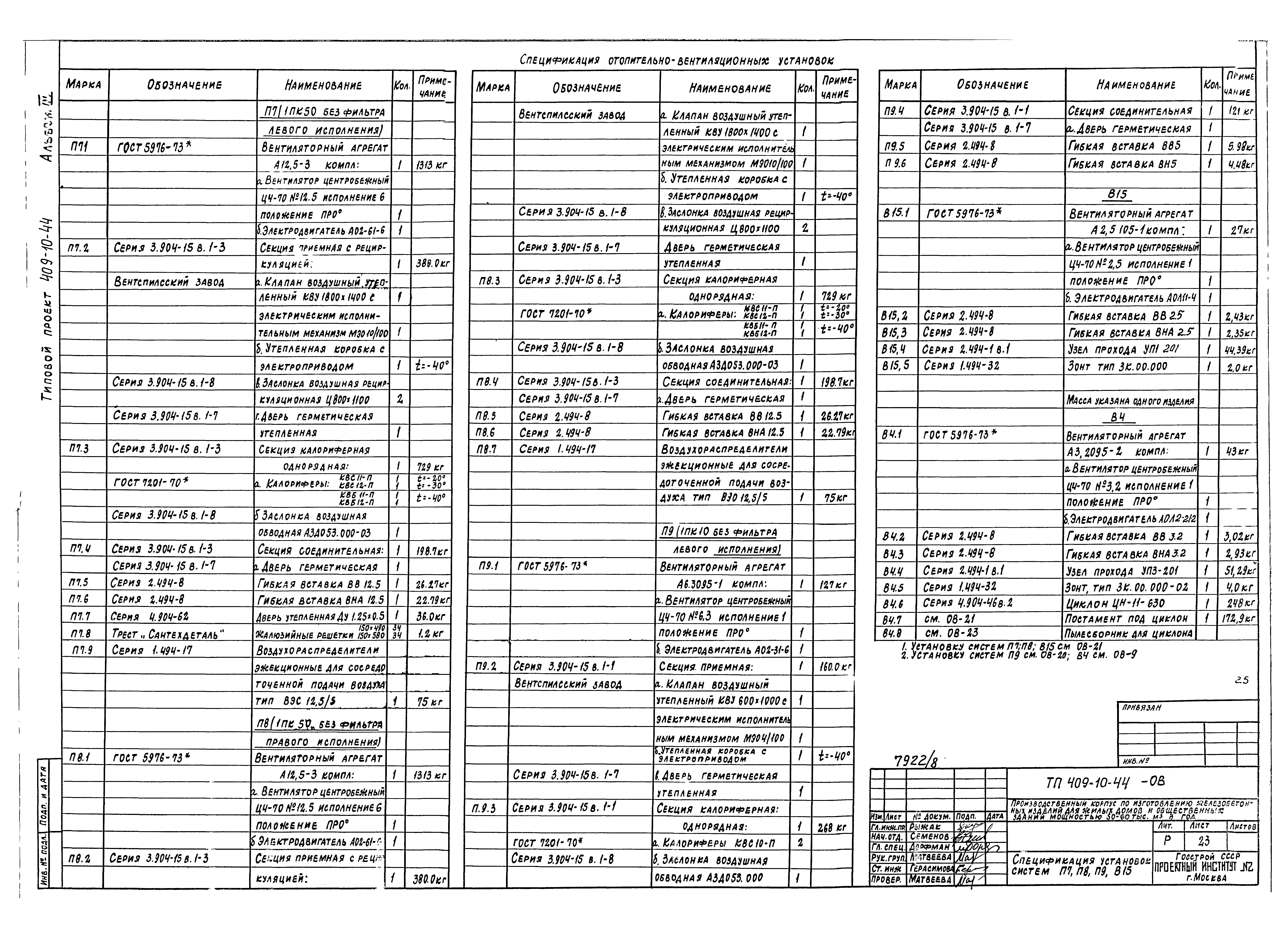 Типовой проект 409-10-44