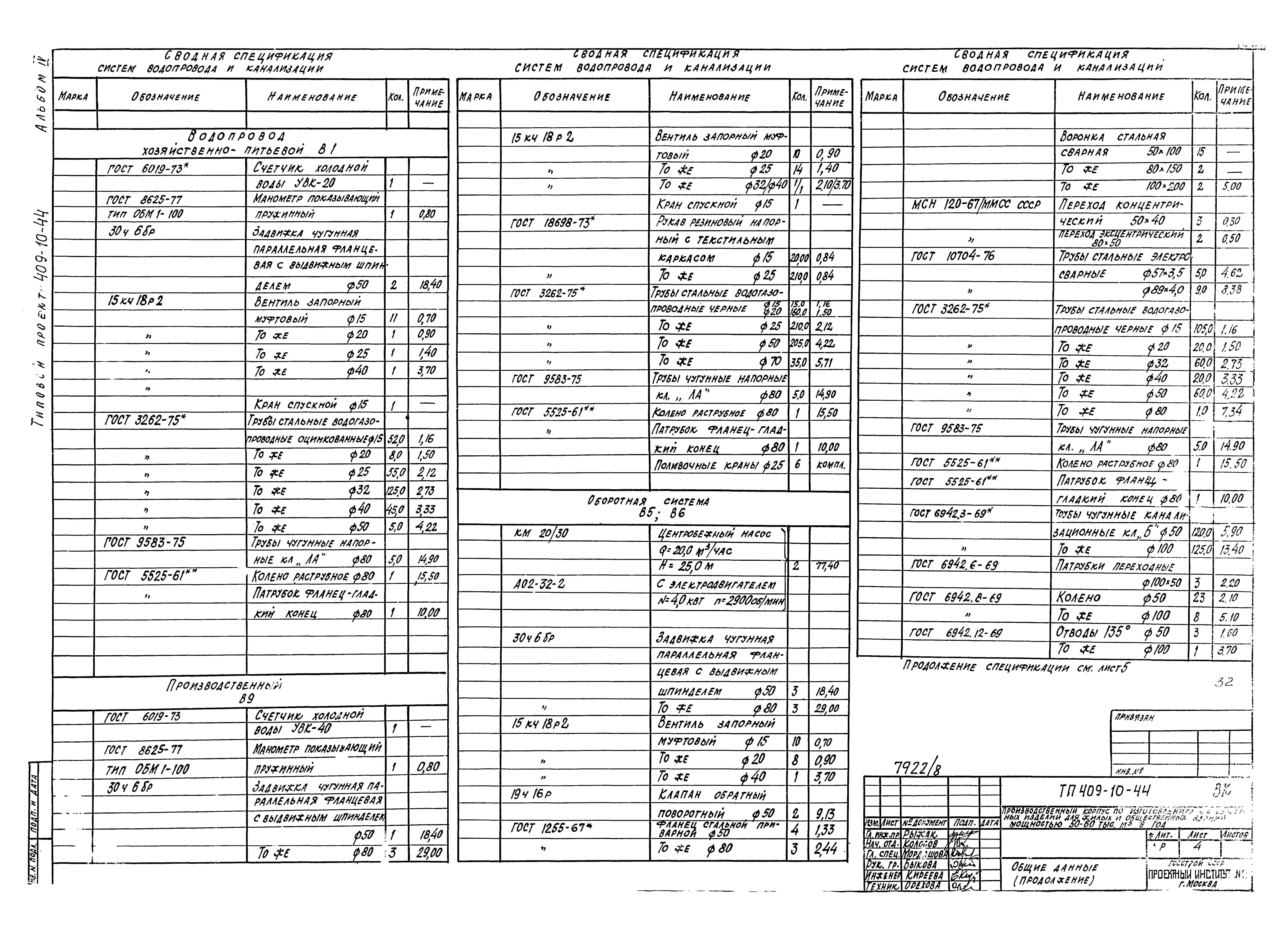 Типовой проект 409-10-44