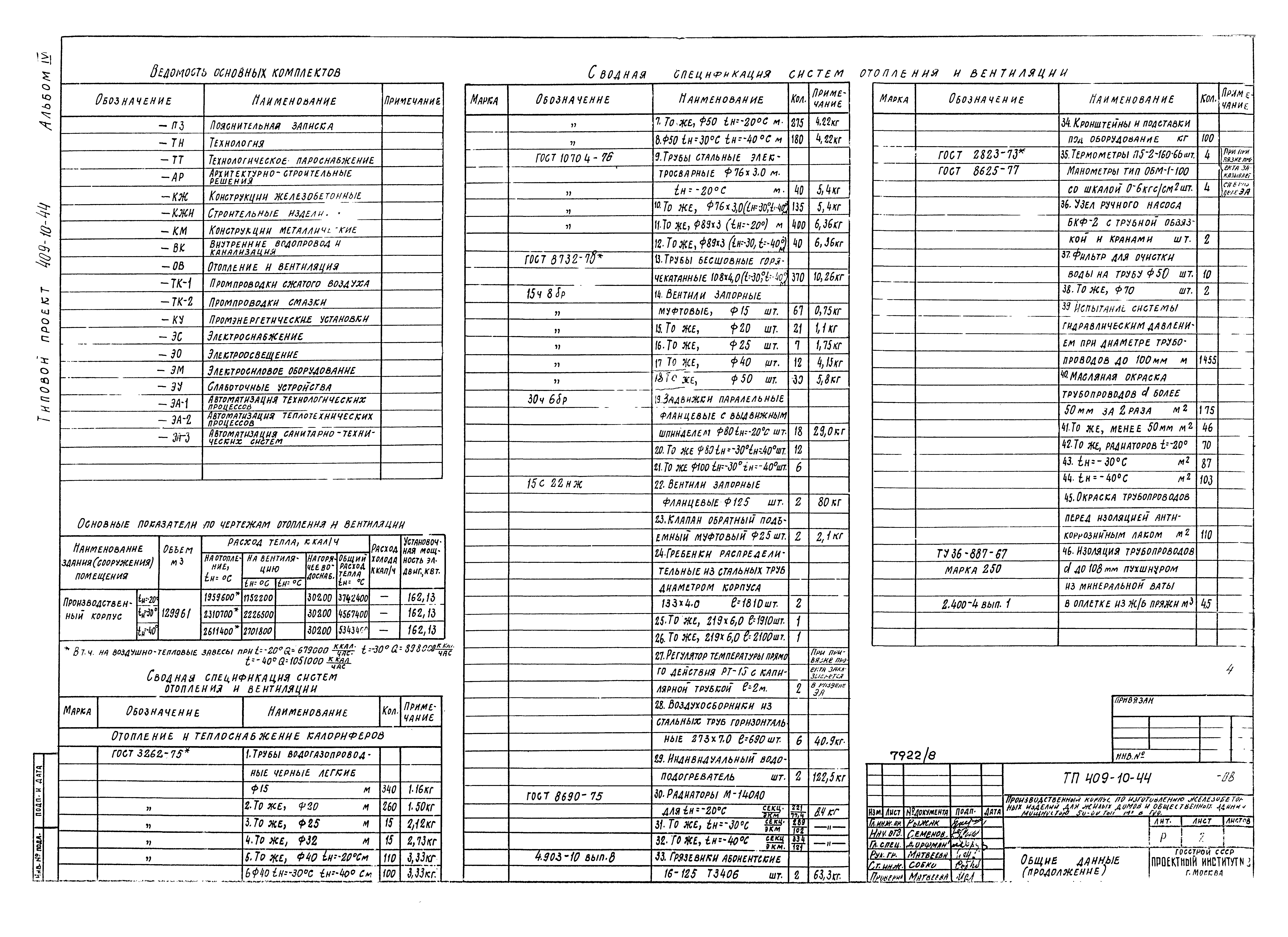Типовой проект 409-10-44