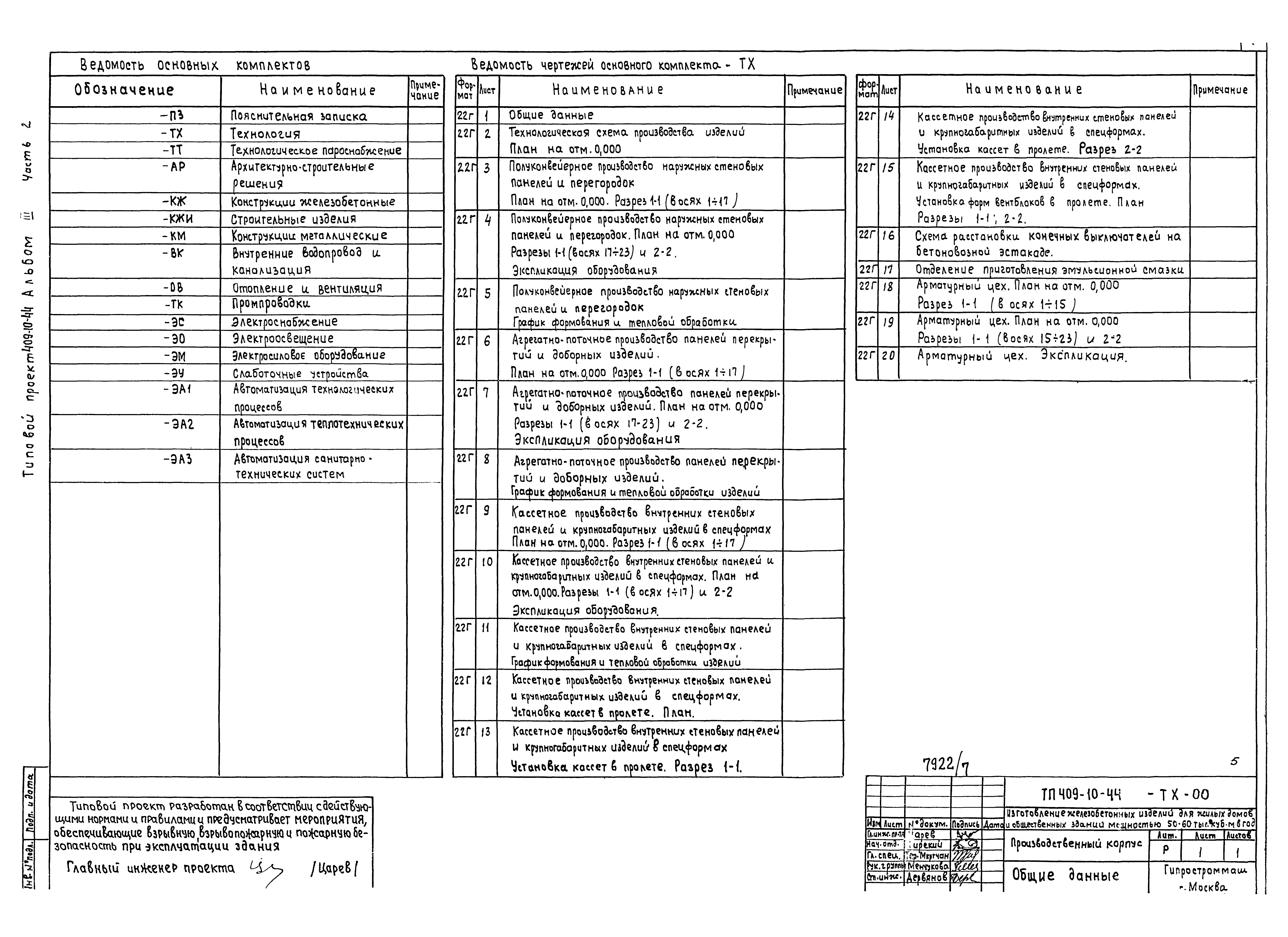 Типовой проект 409-10-44