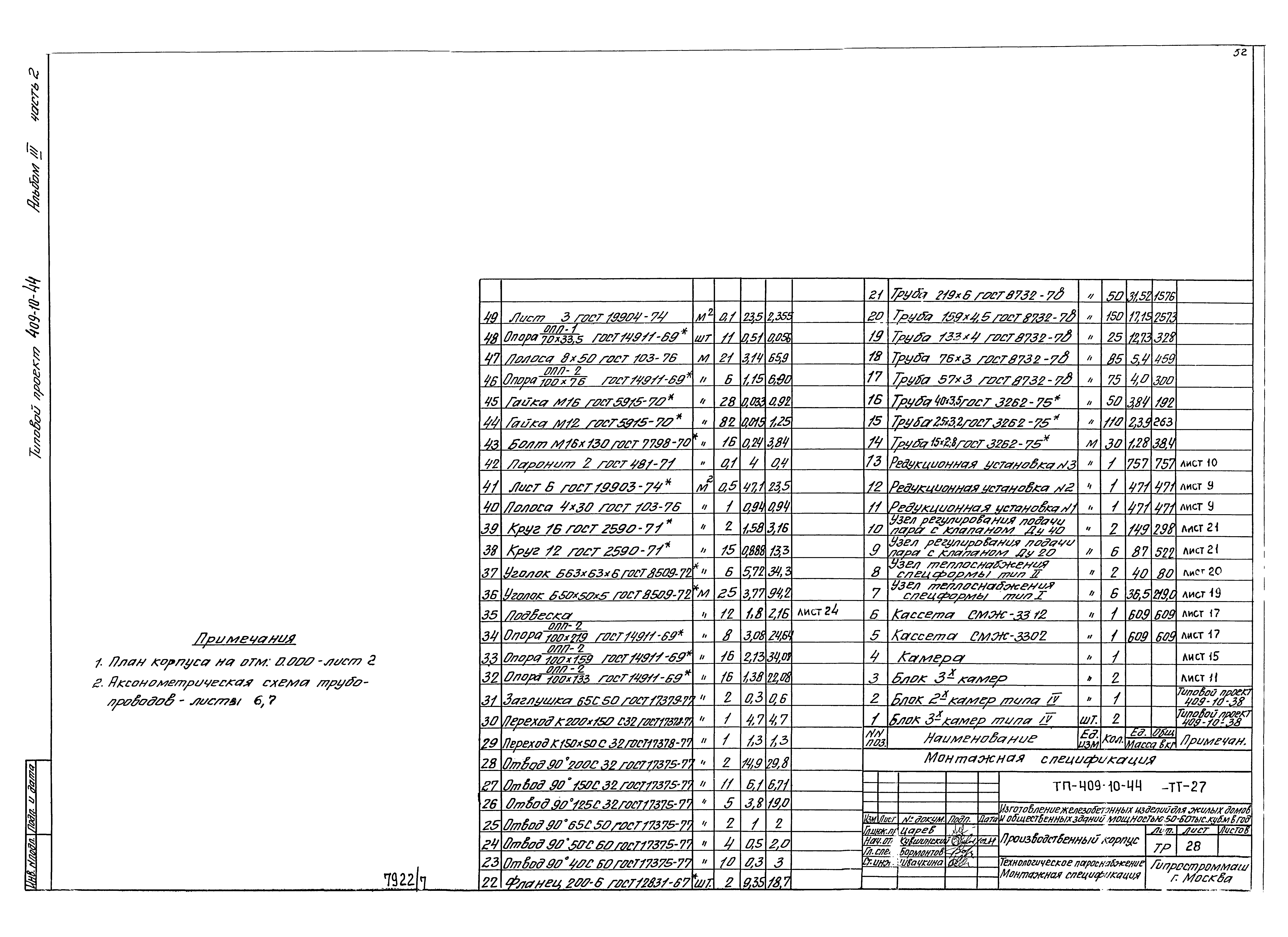 Типовой проект 409-10-44