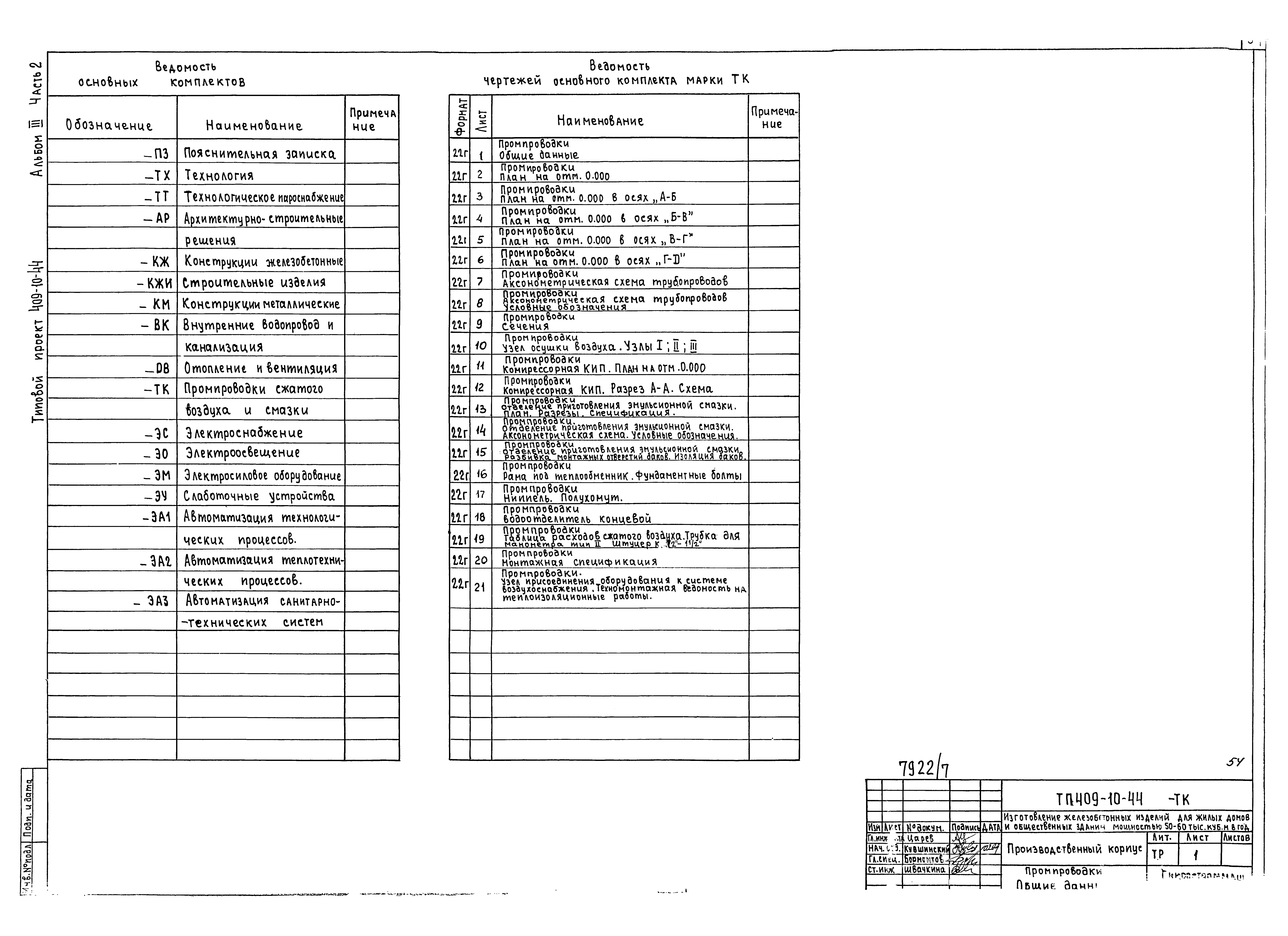 Типовой проект 409-10-44