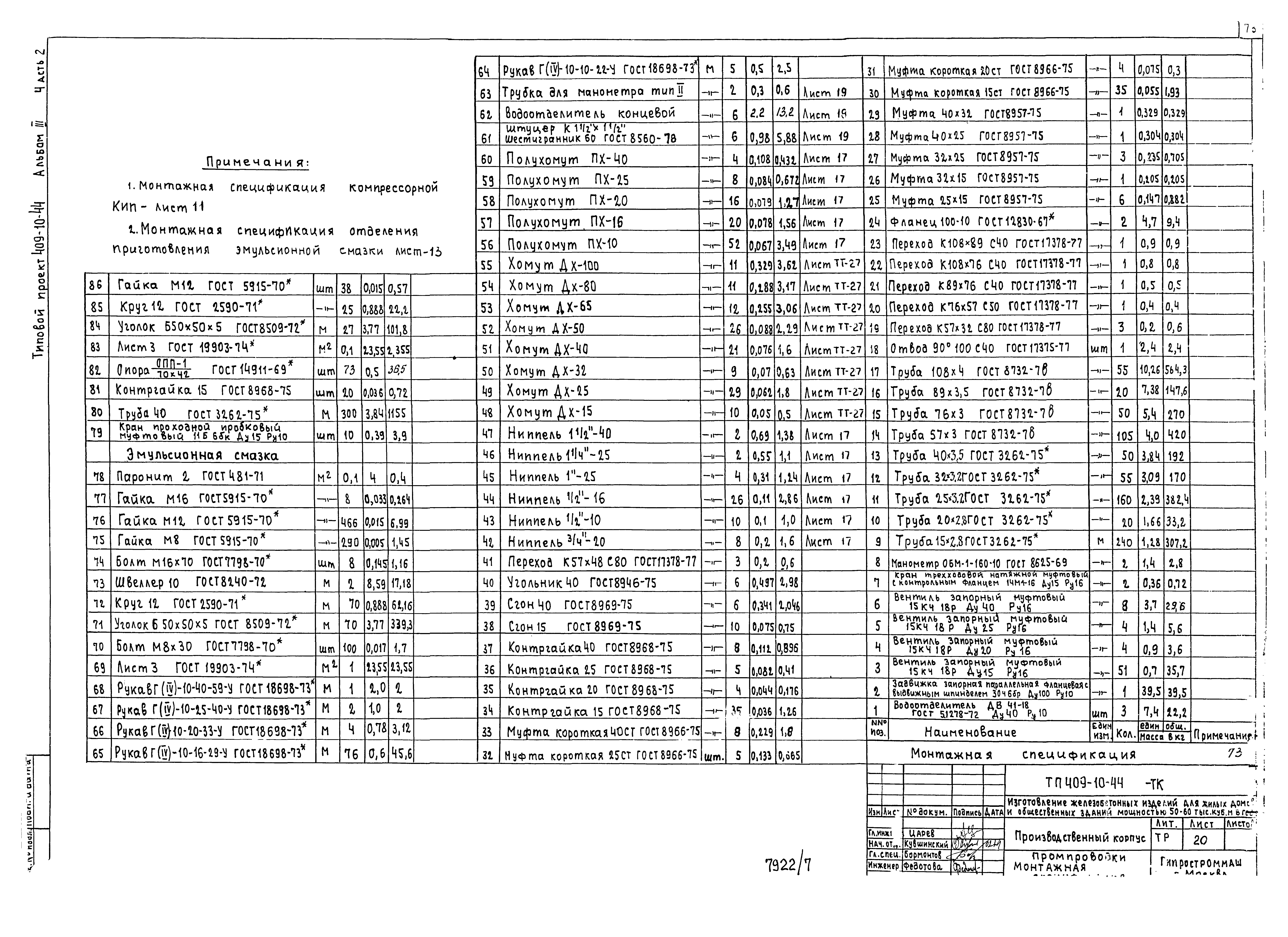 Типовой проект 409-10-44