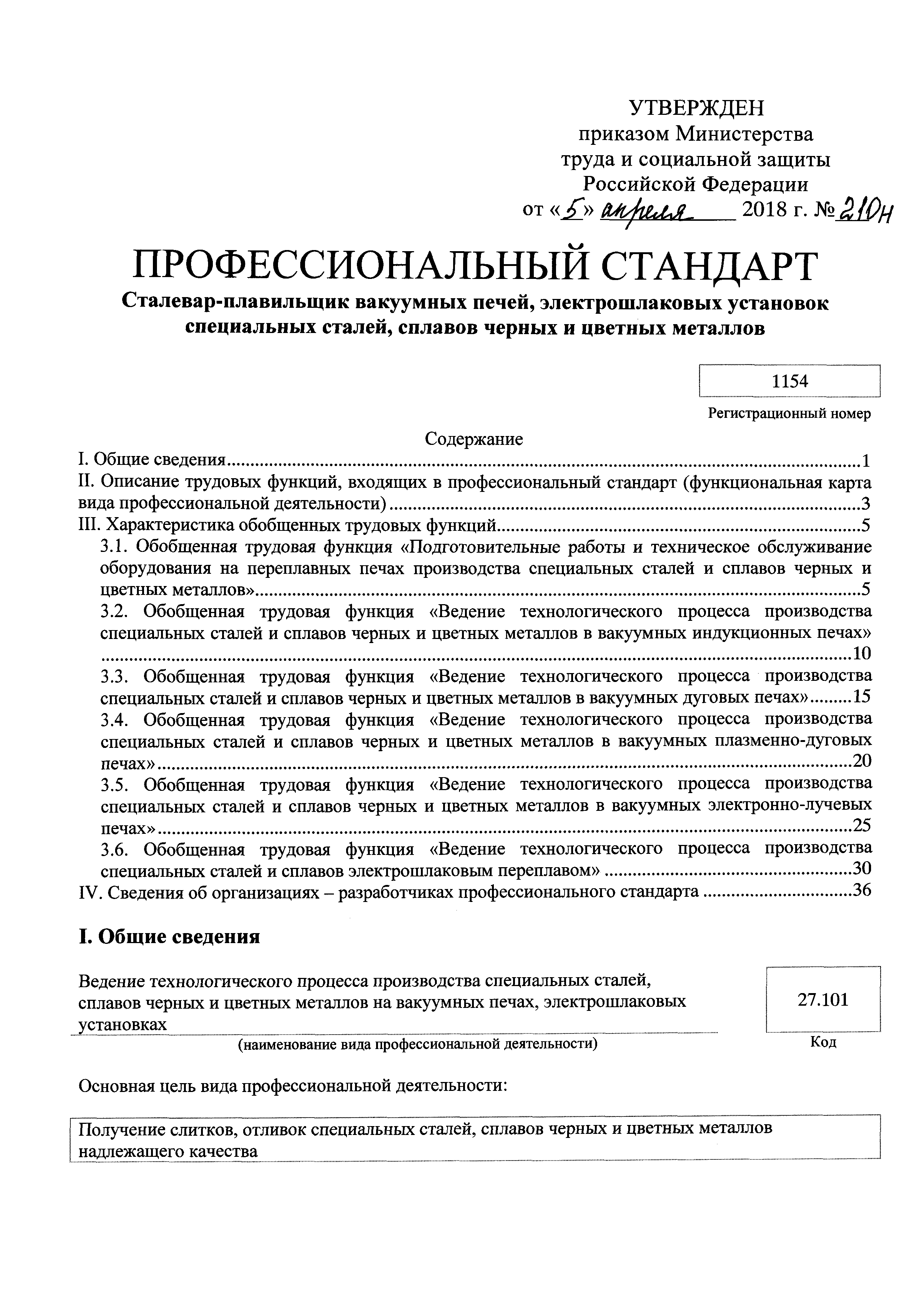 Приказ 210н