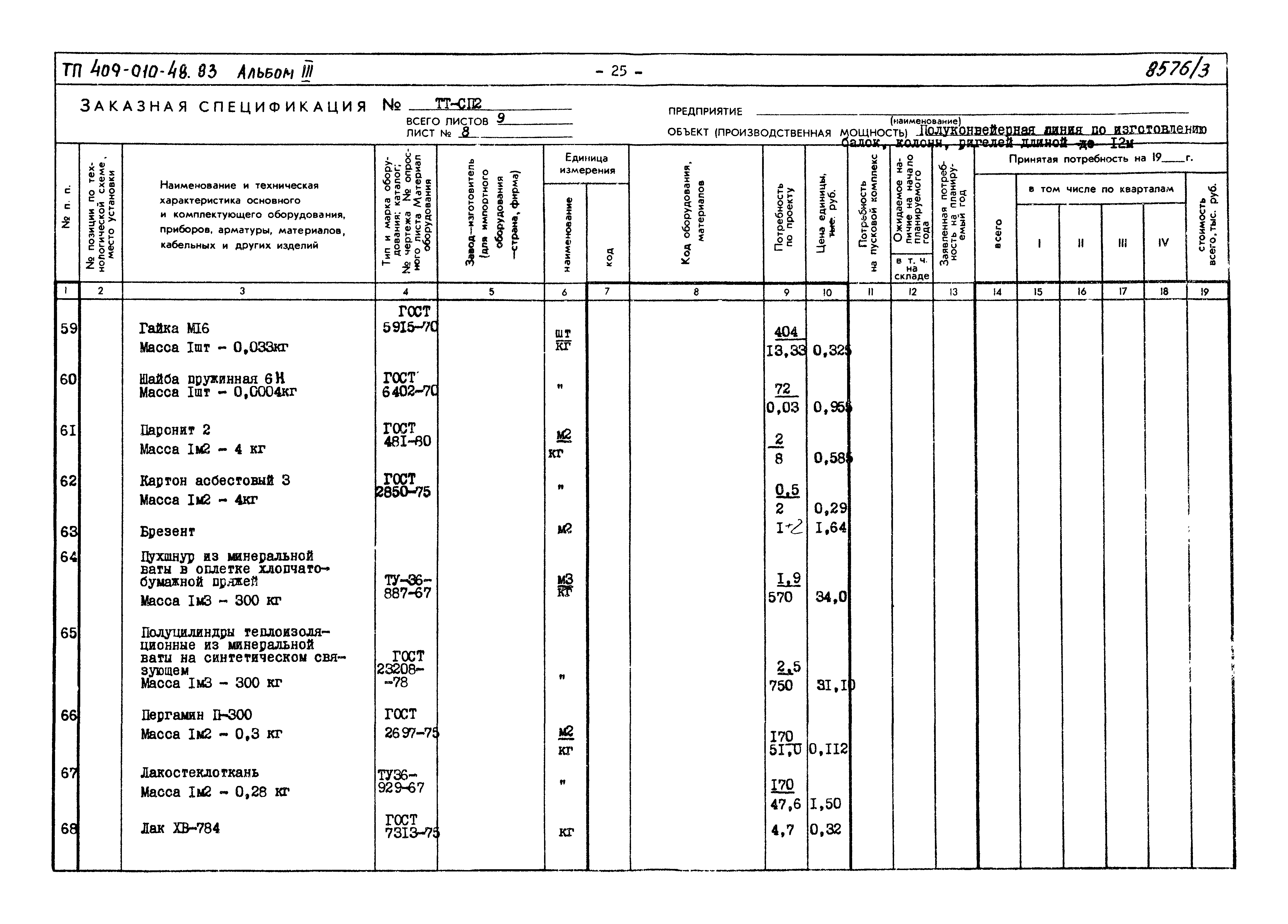 Типовой проект 409-010-48.83