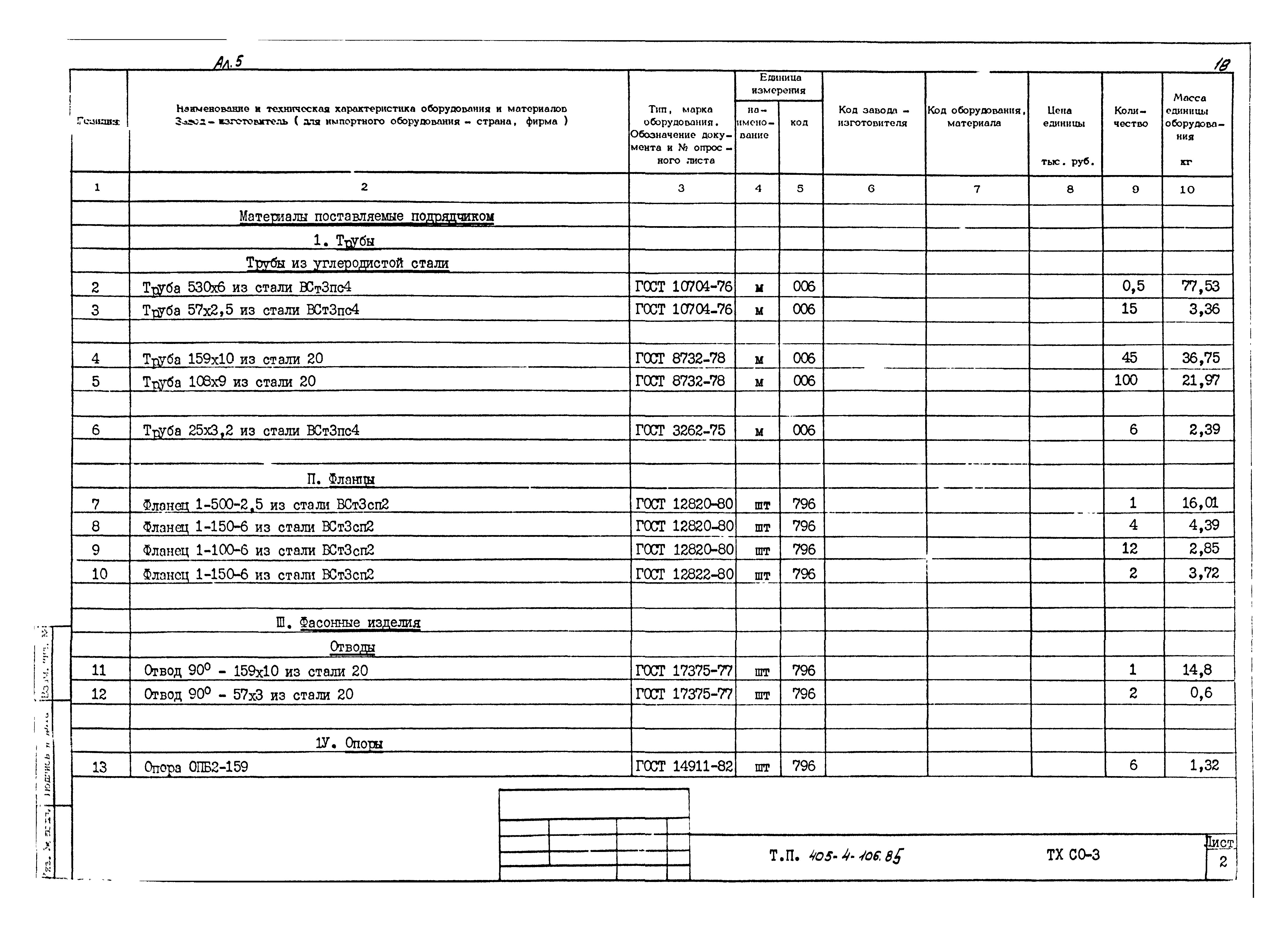 Типовой проект 405-4-106.85
