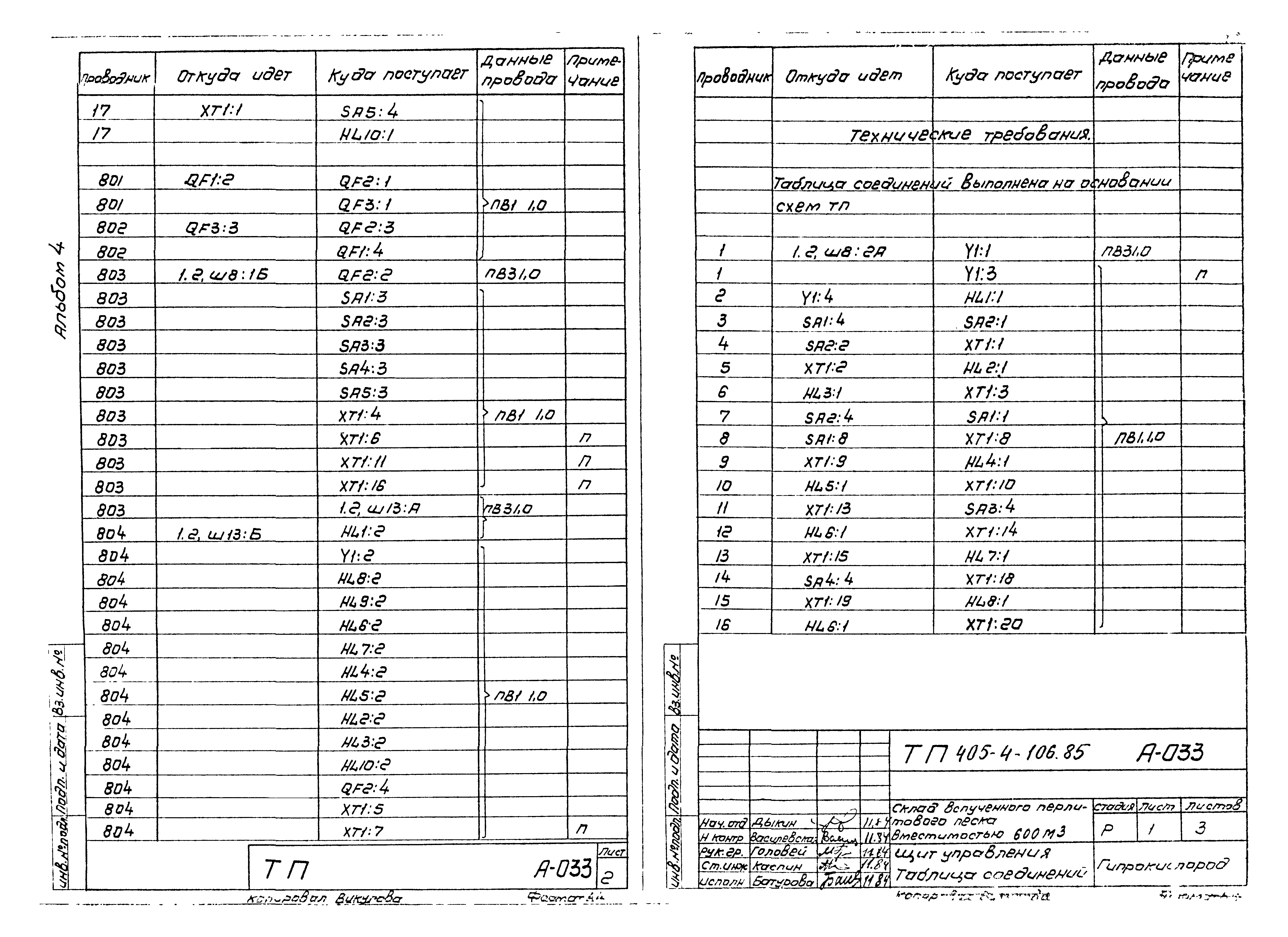 Типовой проект 405-4-106.85