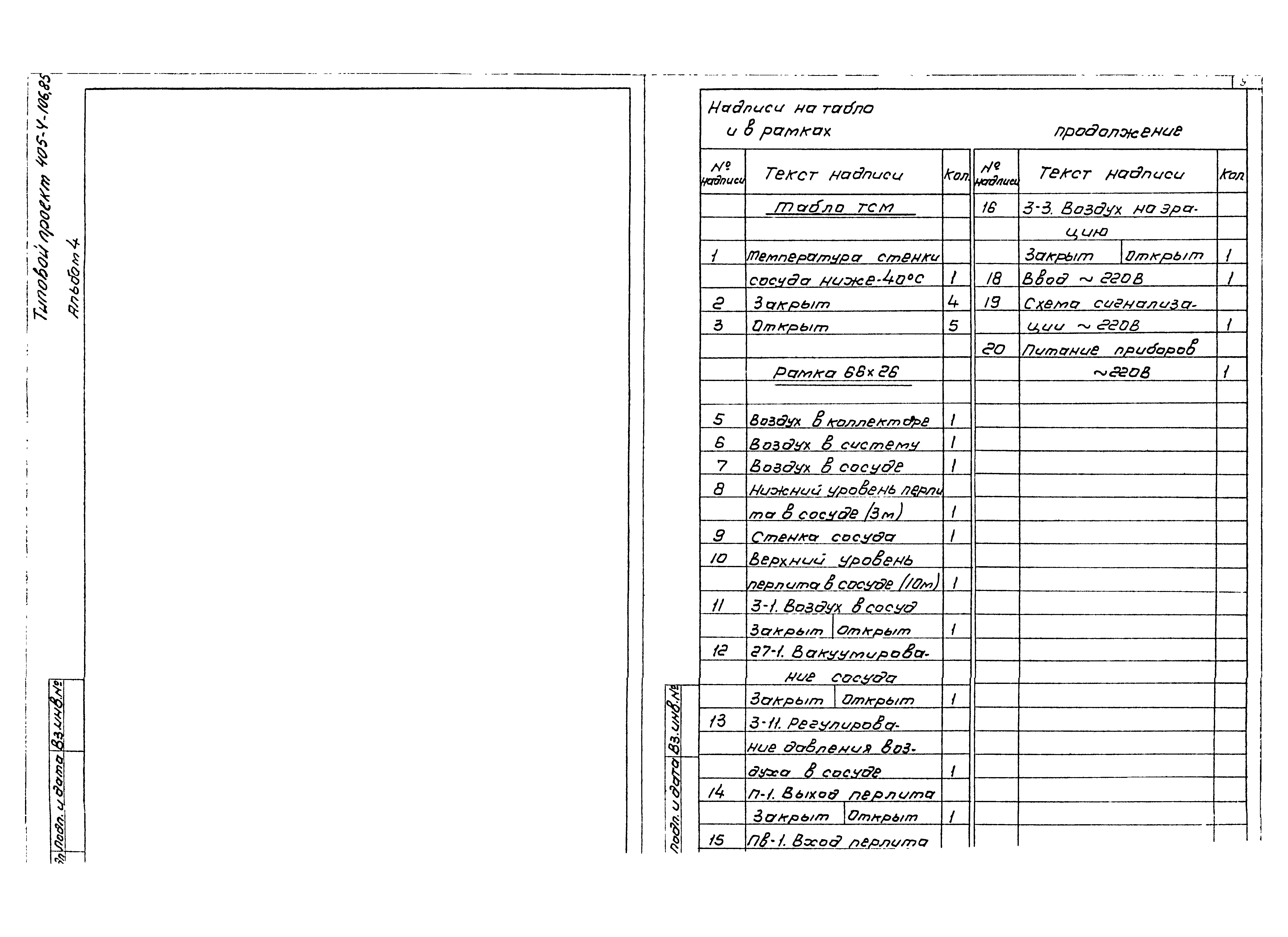 Типовой проект 405-4-106.85