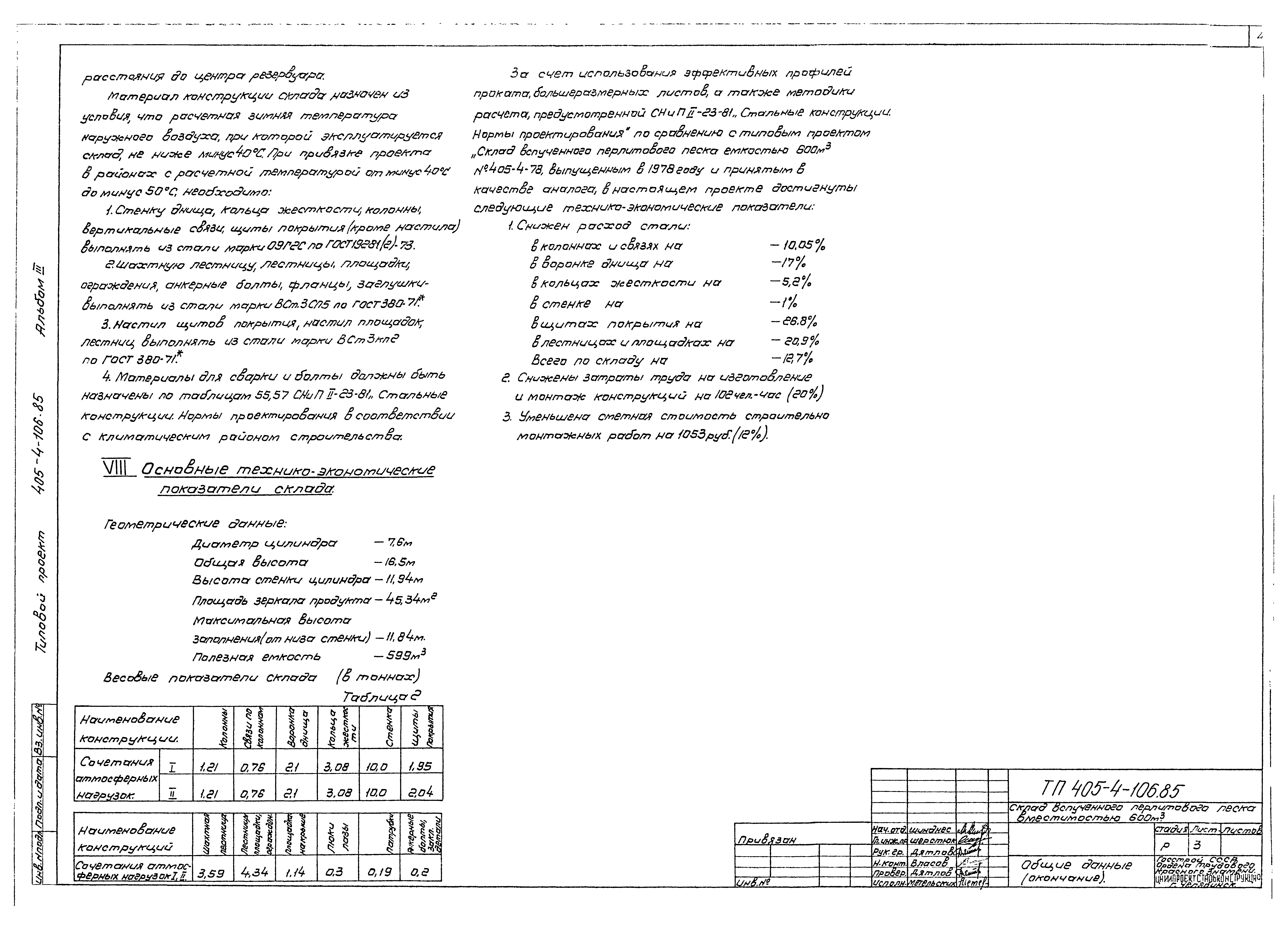 Типовой проект 405-4-106.85