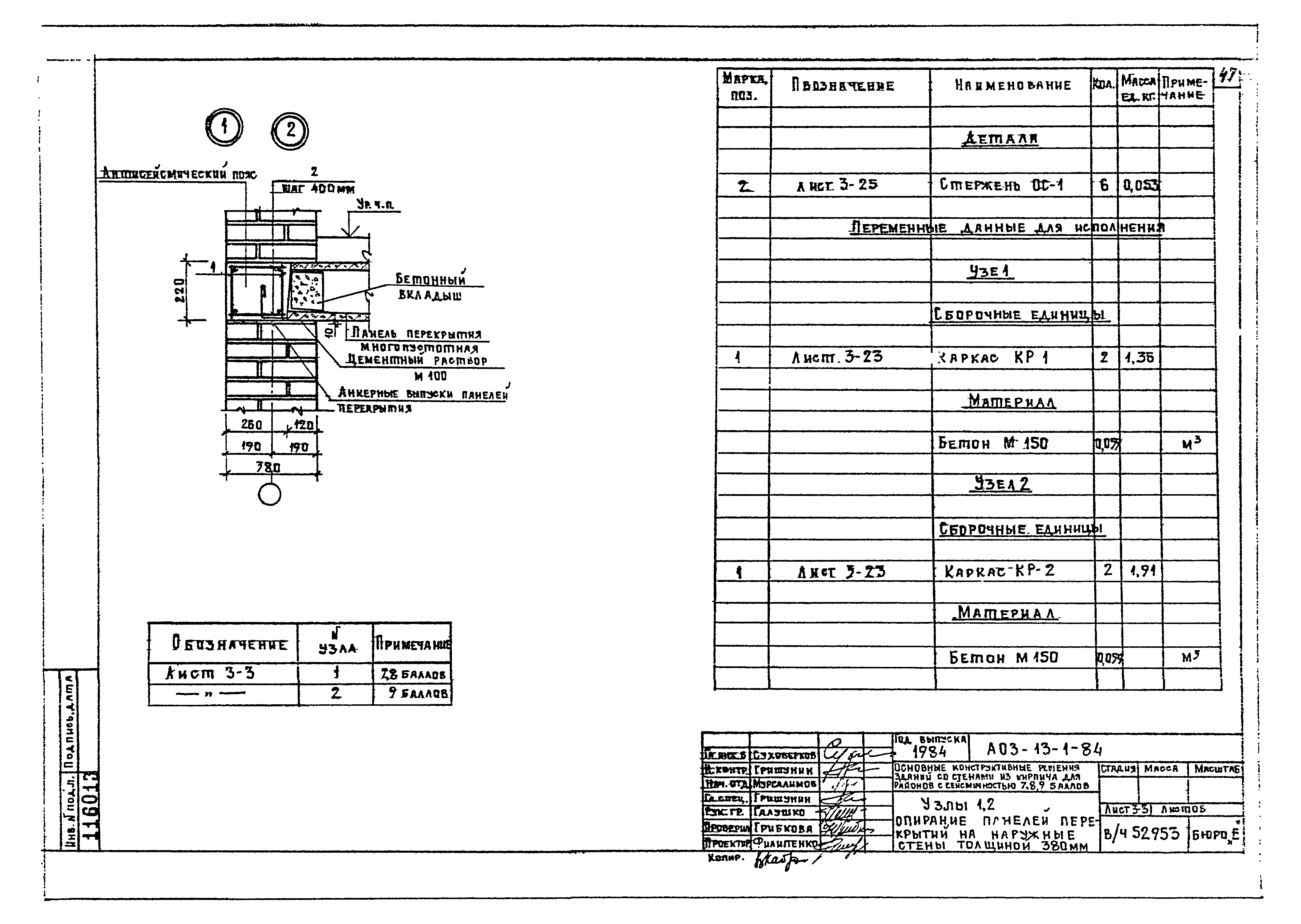 Серия АОЗ-13-1-84