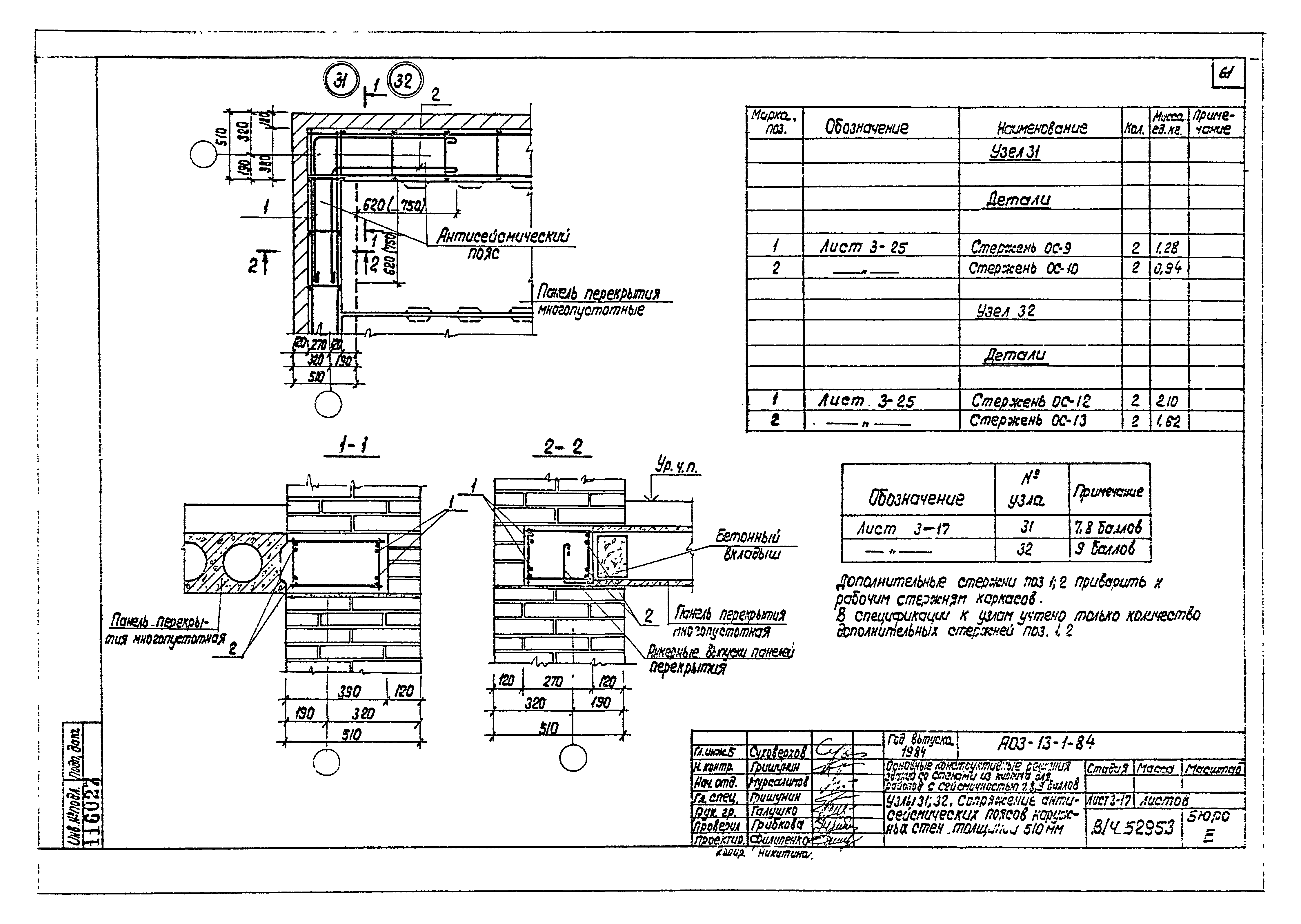 Серия АОЗ-13-1-84