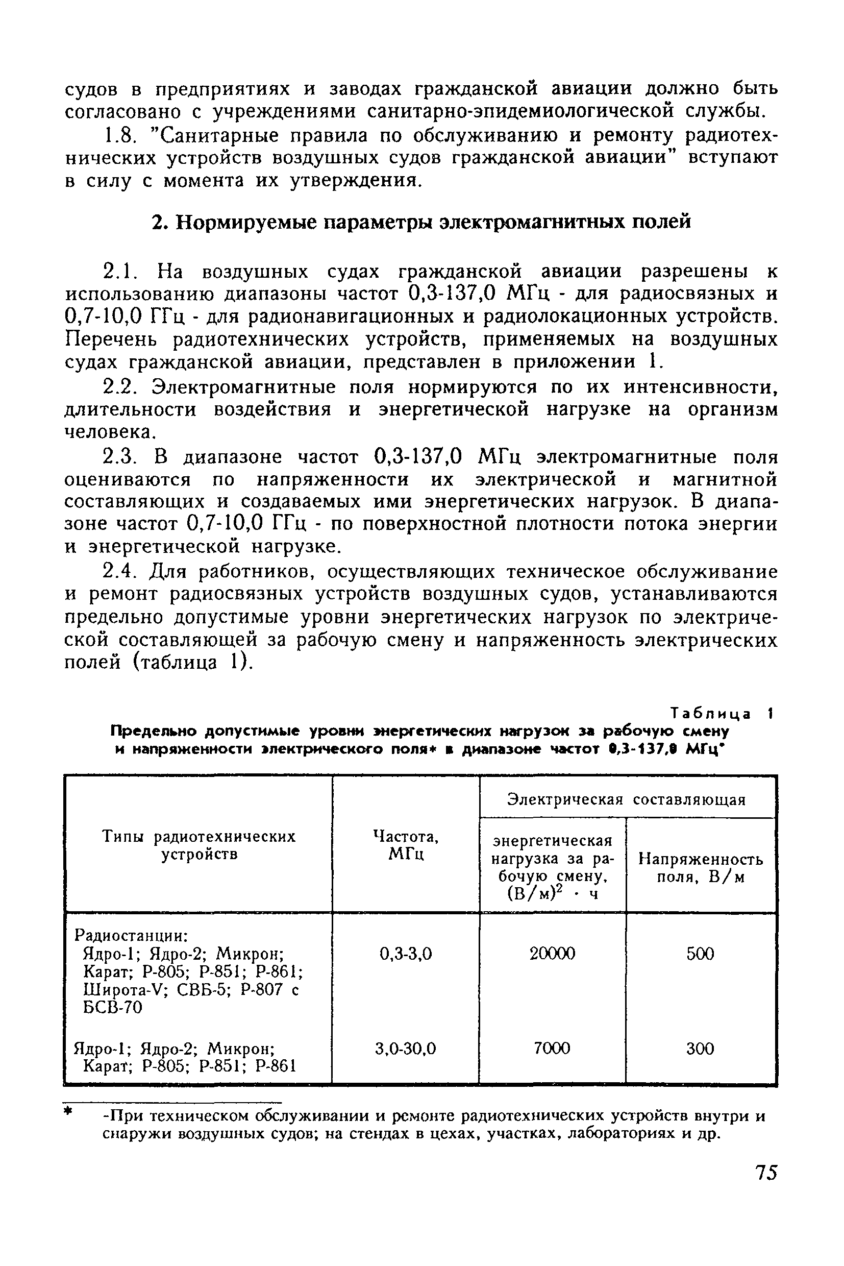 Санитарные правила 6031-91