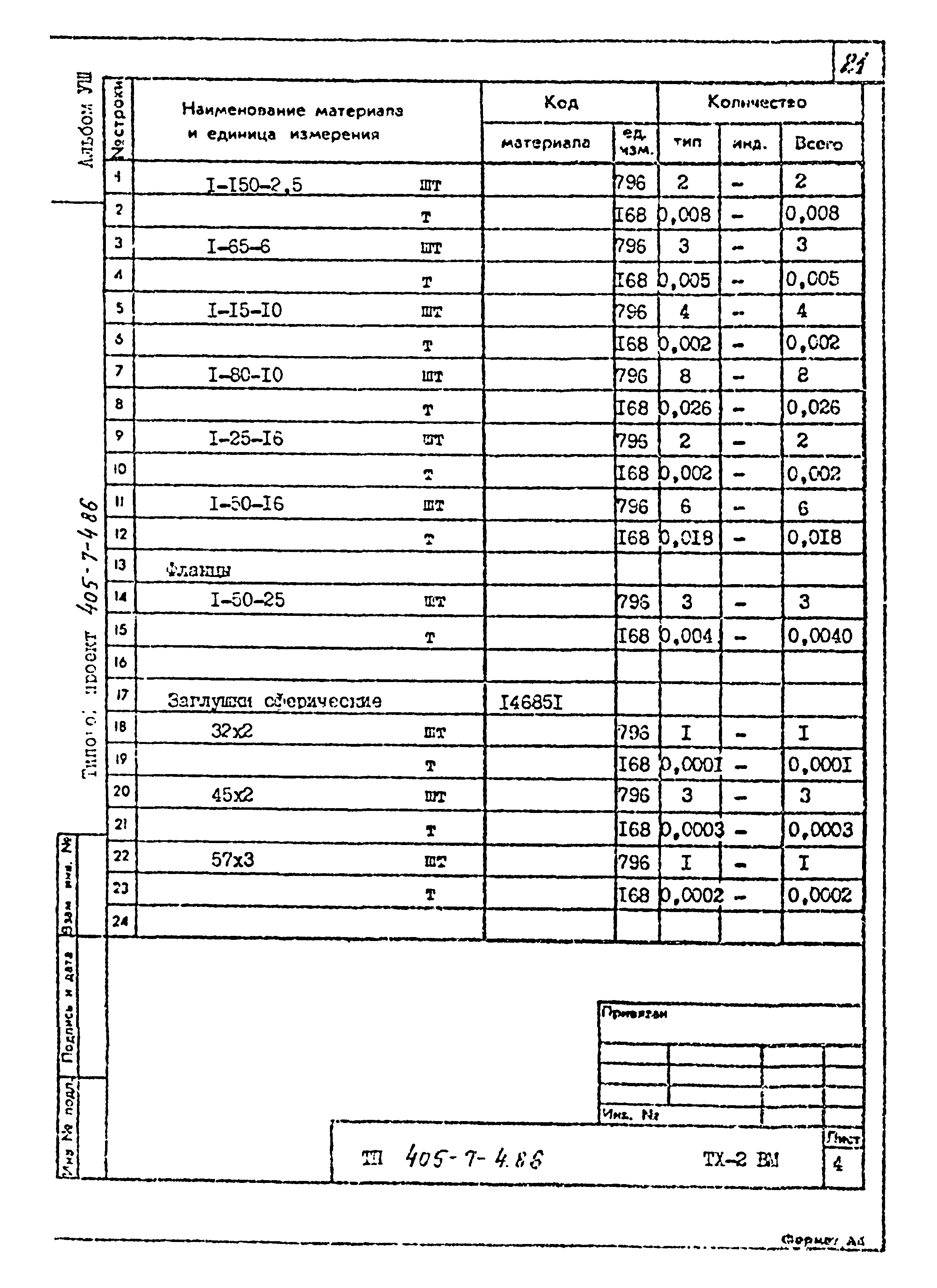 Типовой проект 405-7-4.86