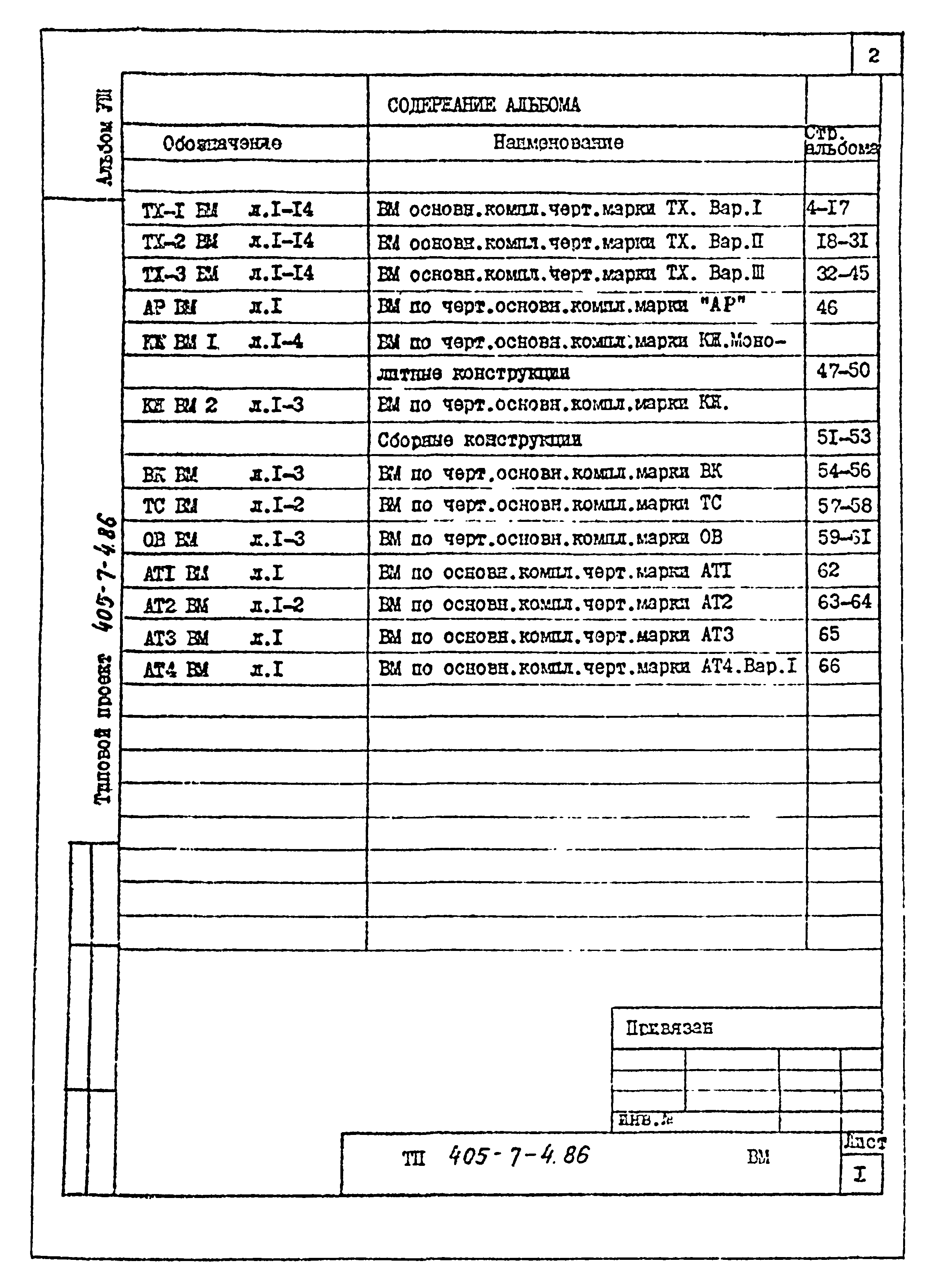 Типовой проект 405-7-4.86