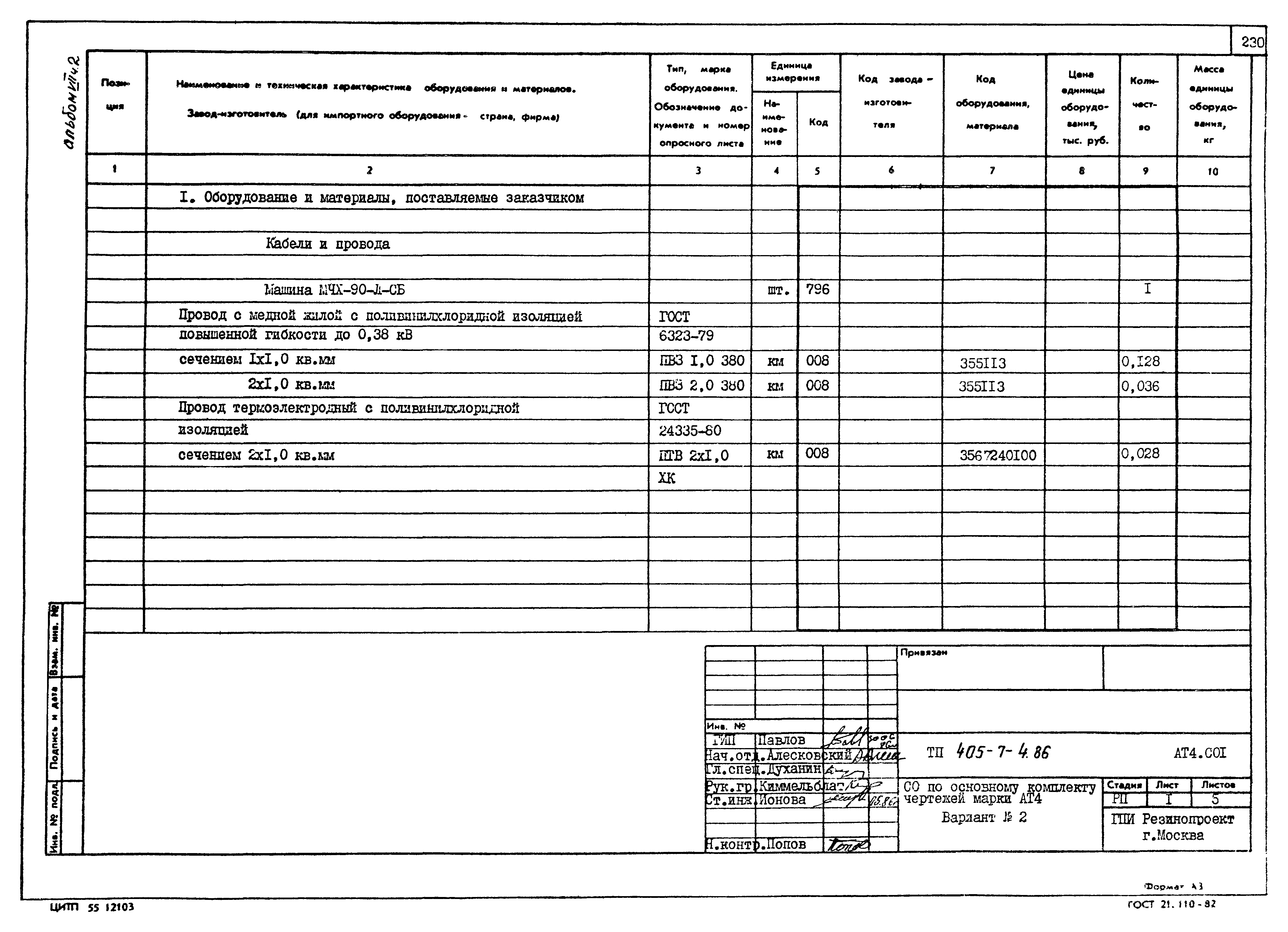 Типовой проект 405-7-4.86
