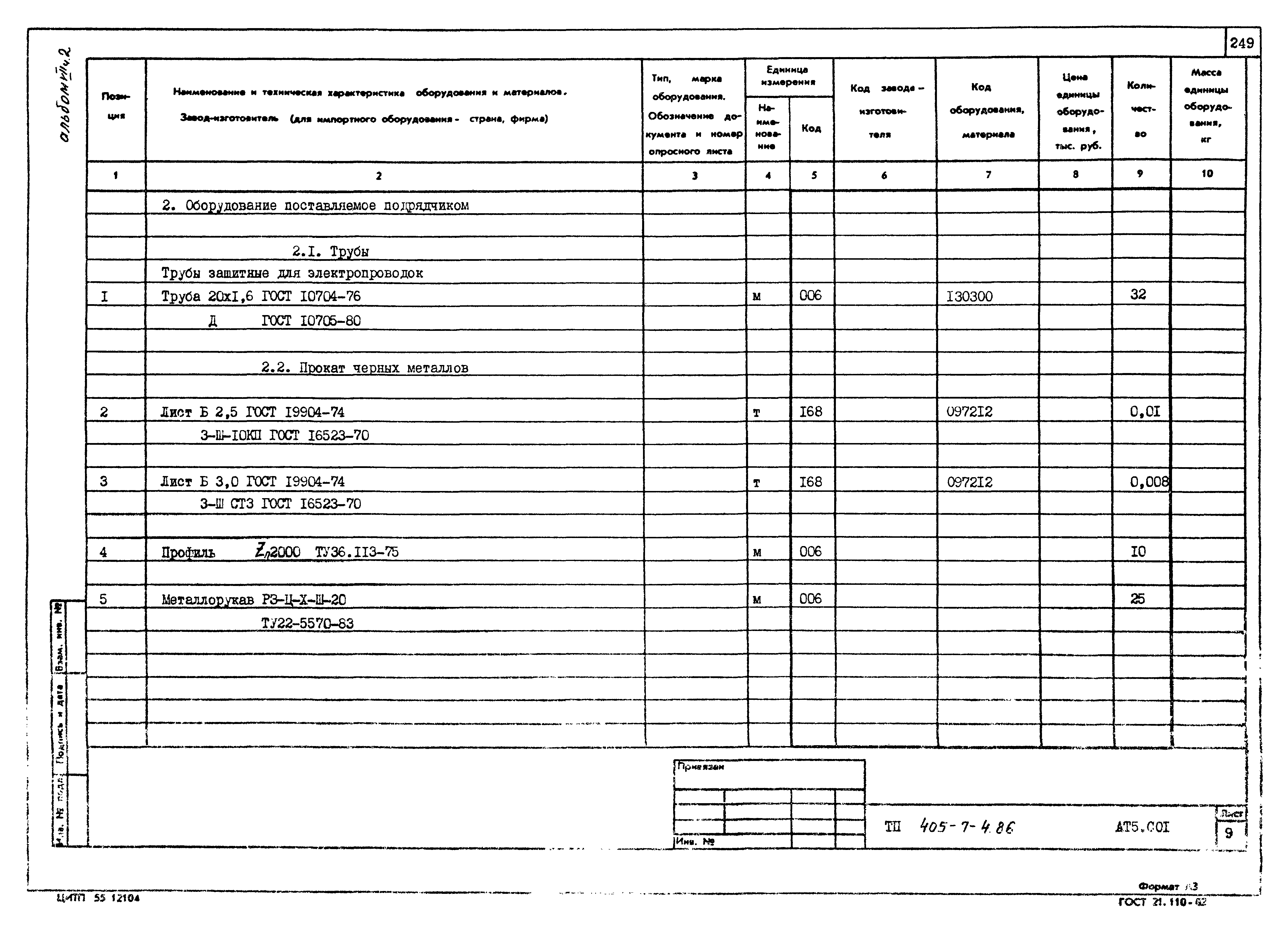 Типовой проект 405-7-4.86
