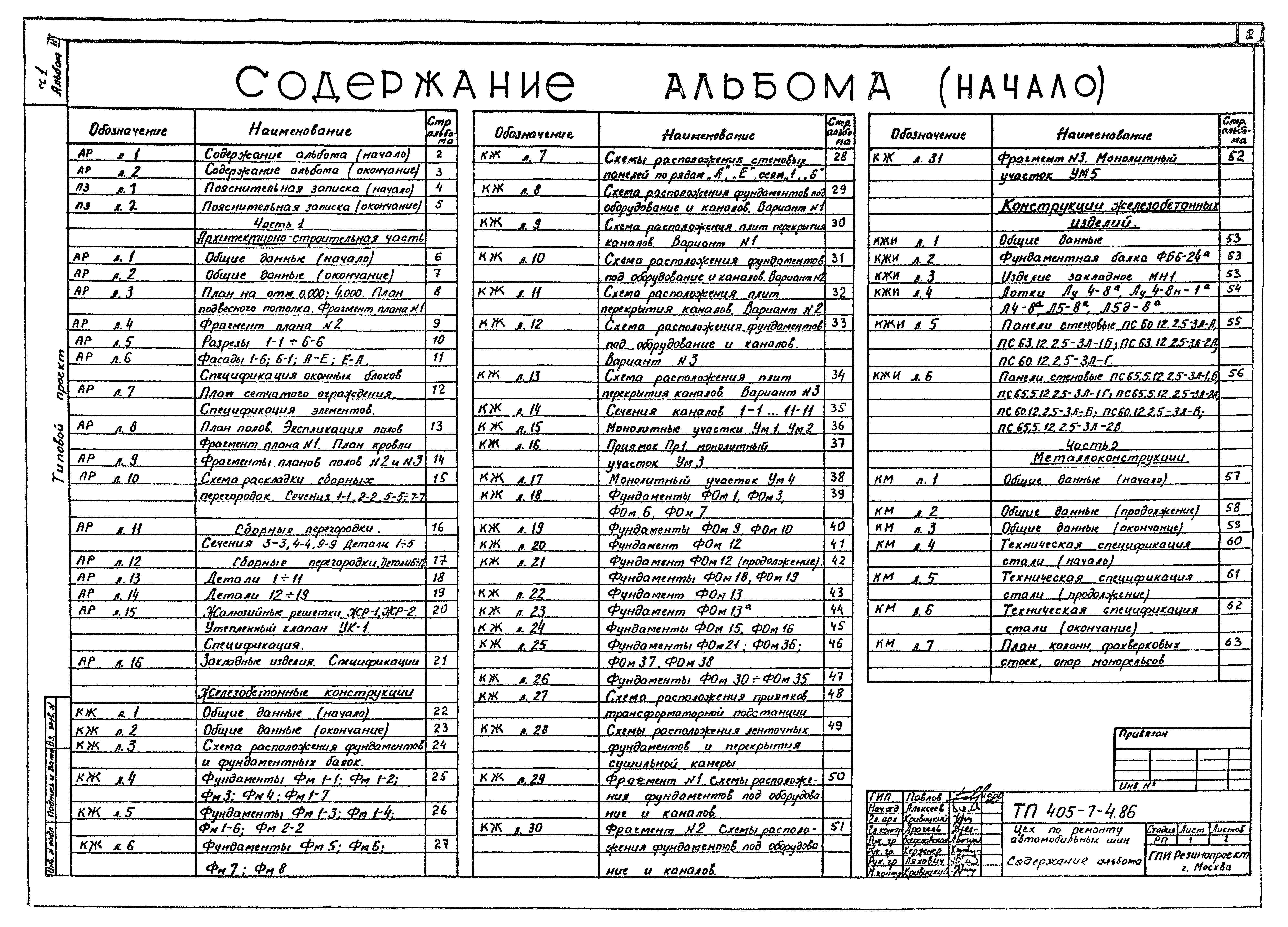 Типовой проект 405-7-4.86