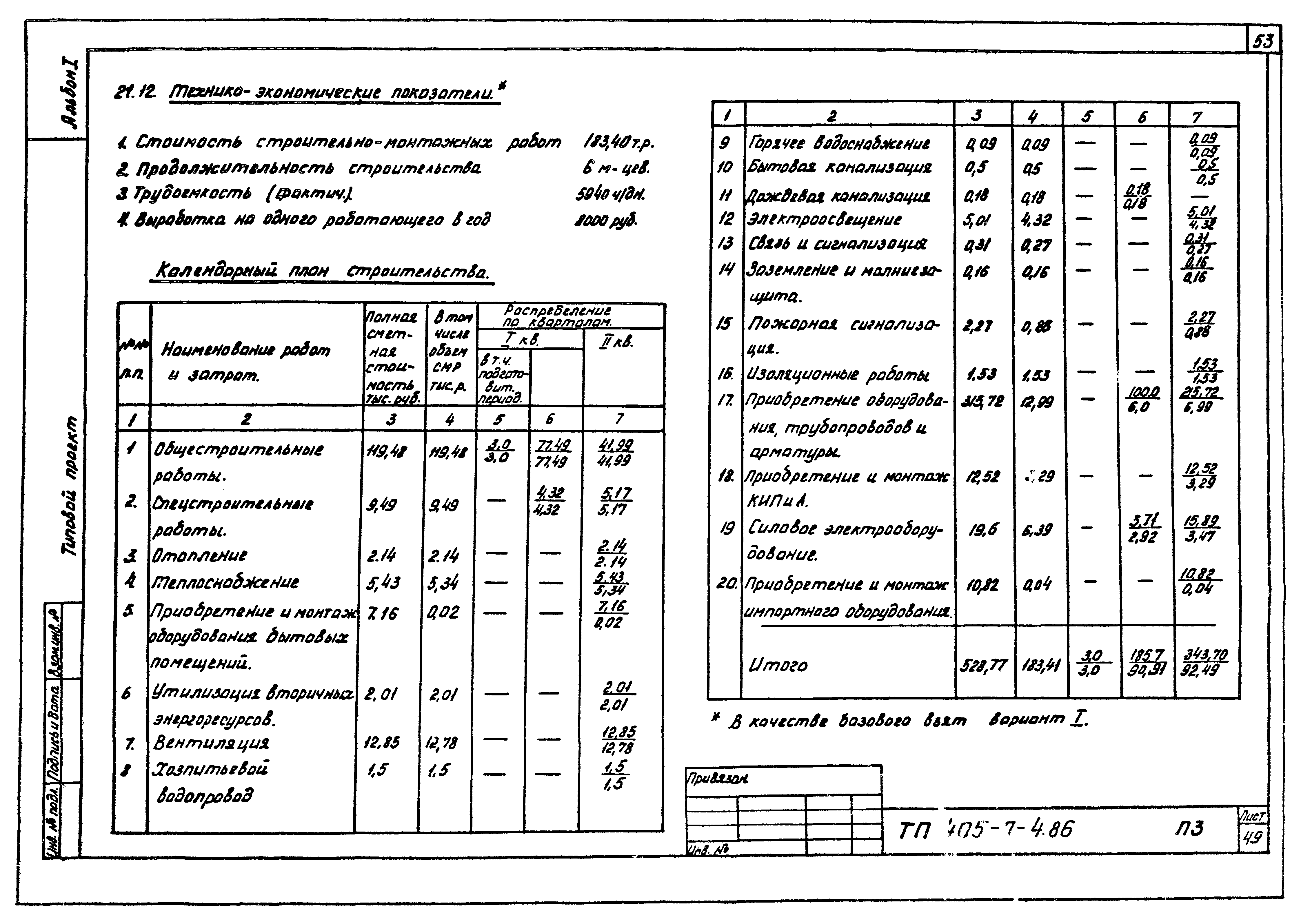 Типовой проект 405-7-4.86