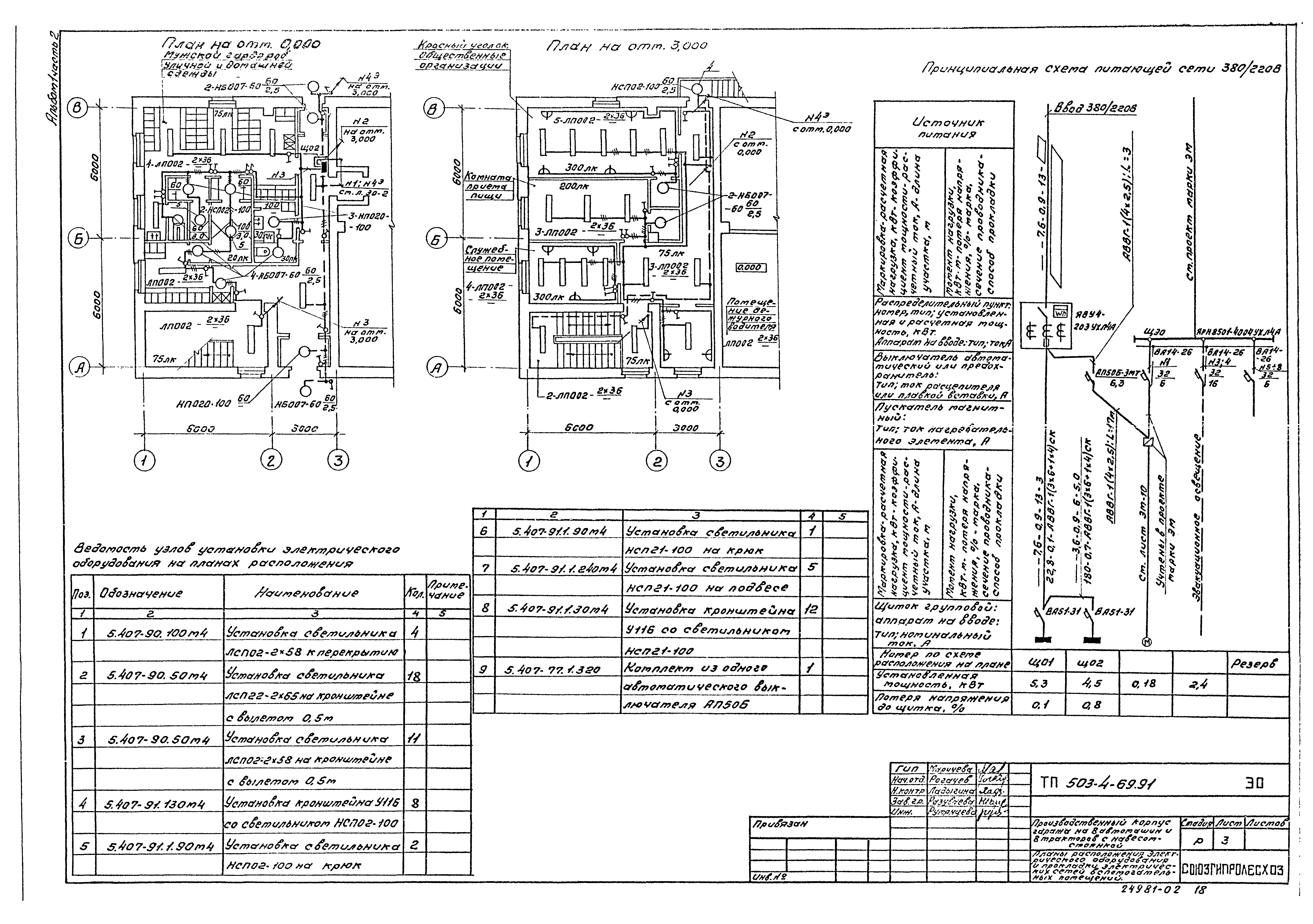 Типовой проект 503-4-69.91