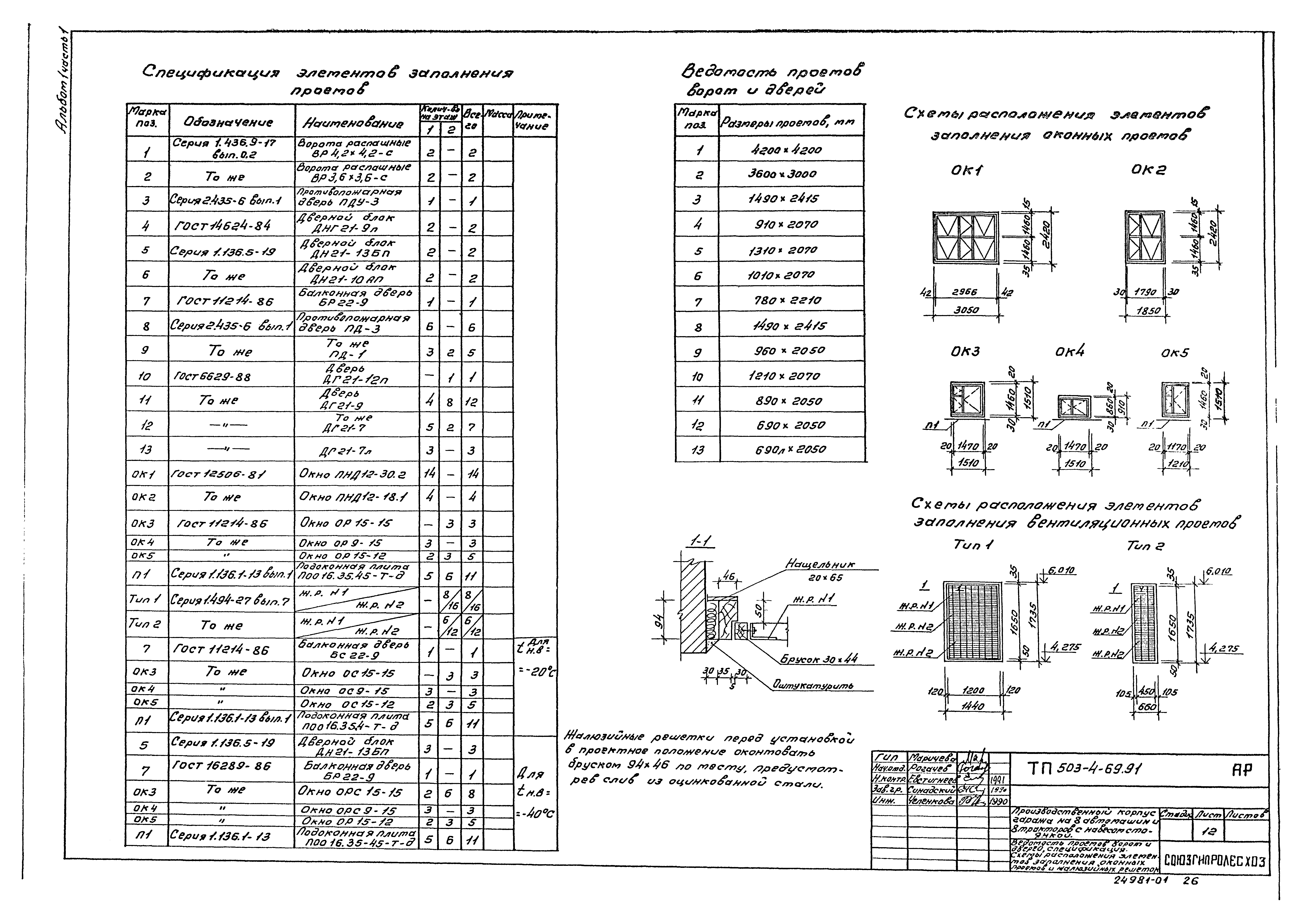 Типовой проект 503-4-69.91