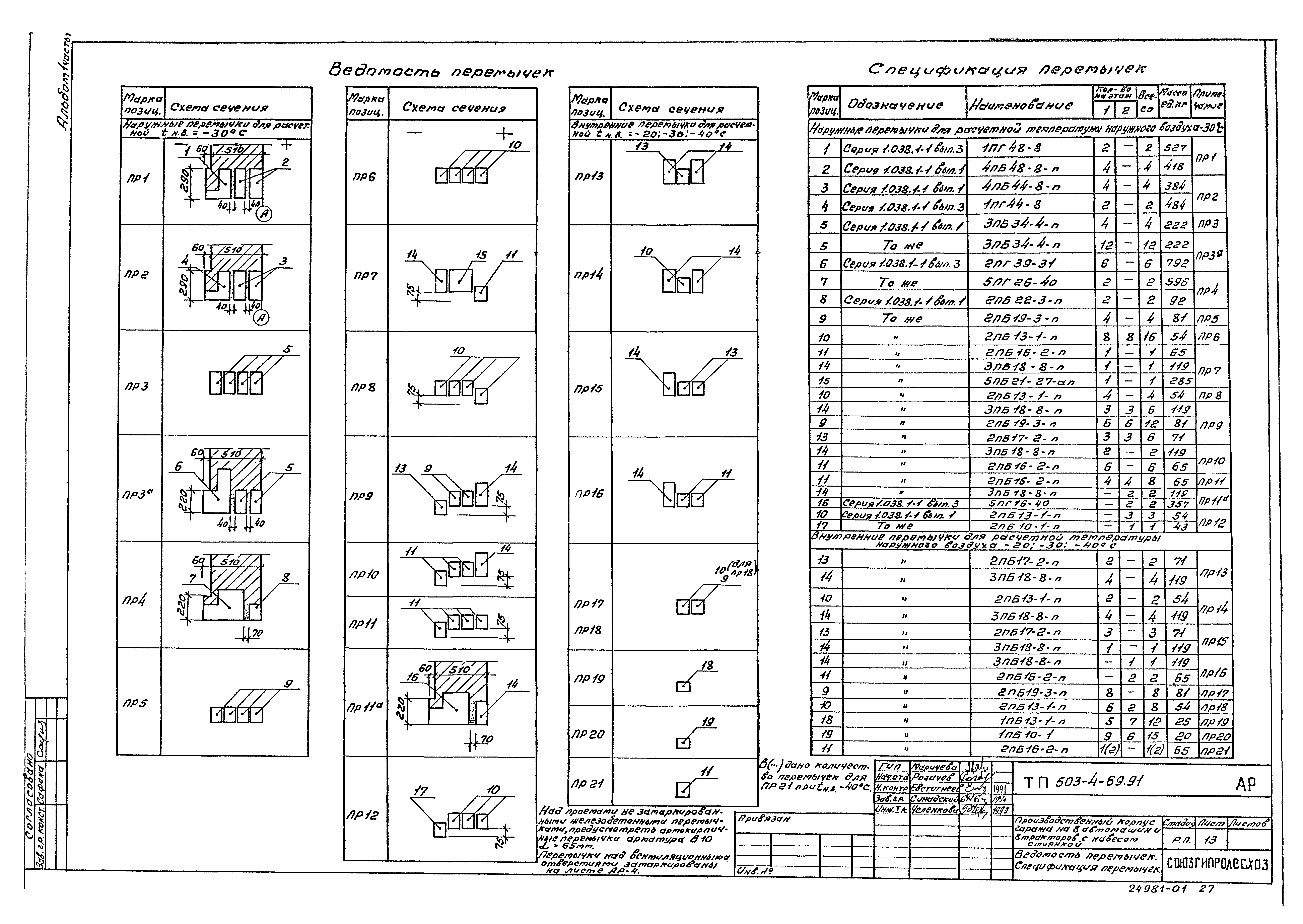 Типовой проект 503-4-69.91