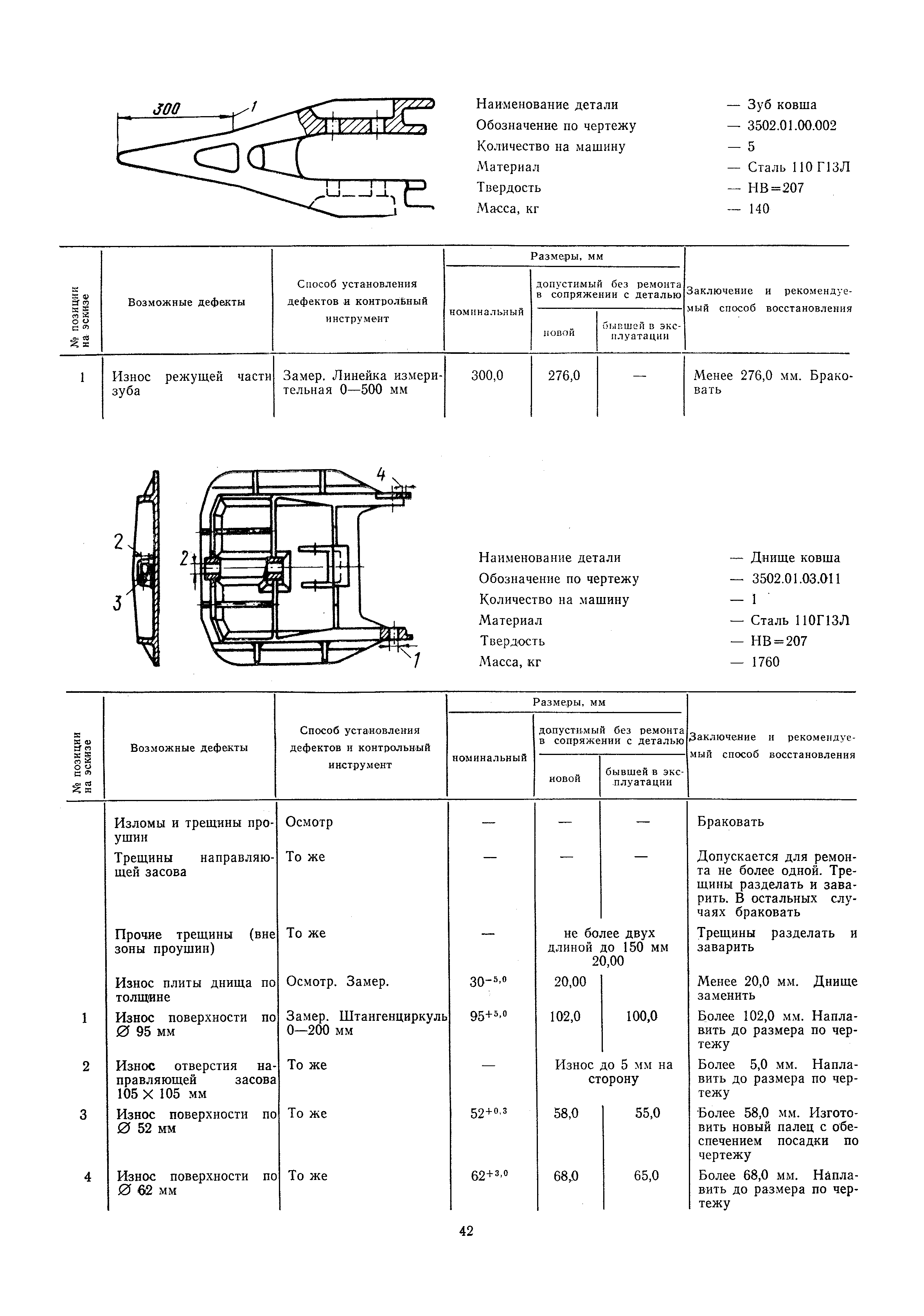 Чертеж ковша экг 5