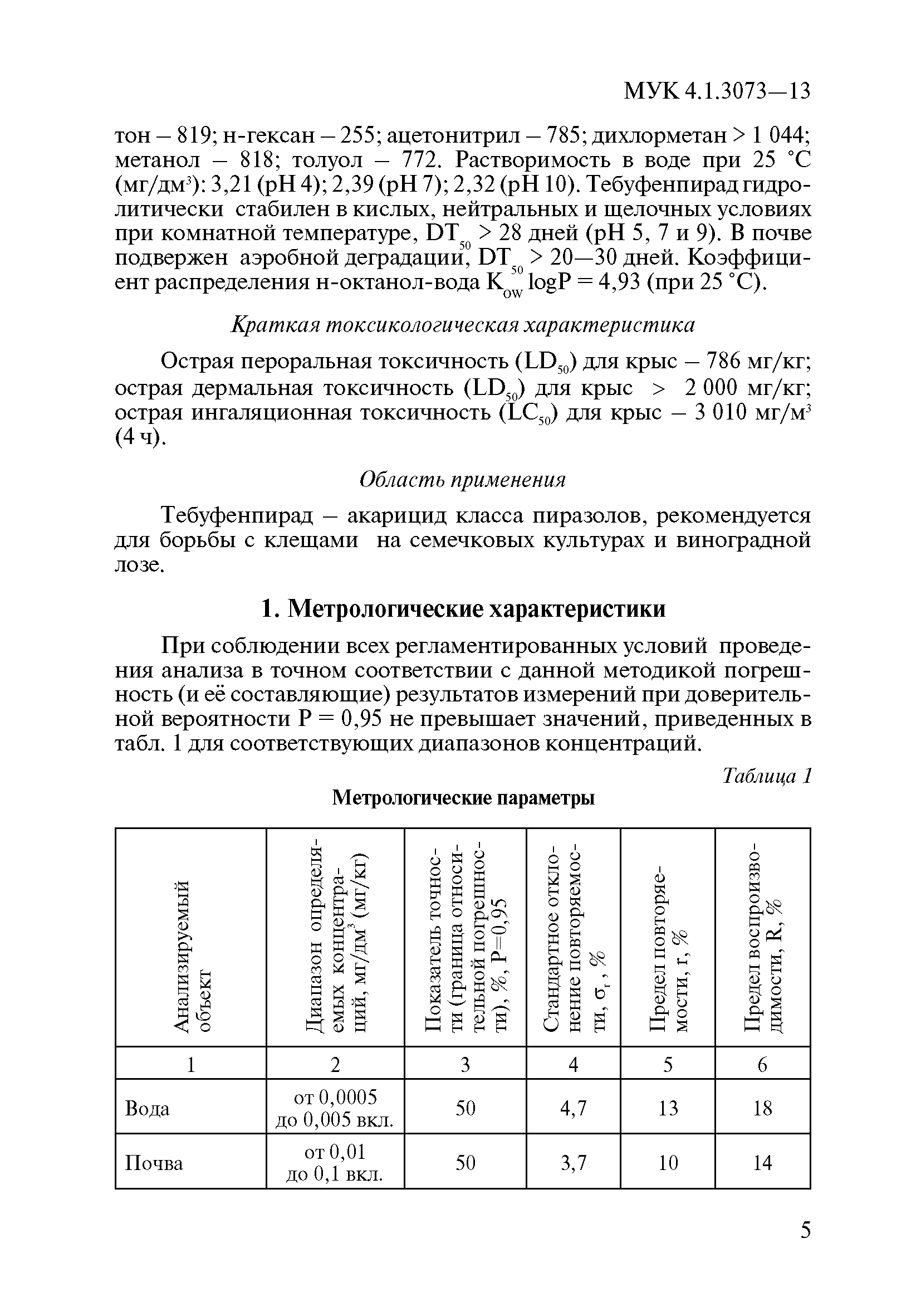 МУК 4.1.3073-13