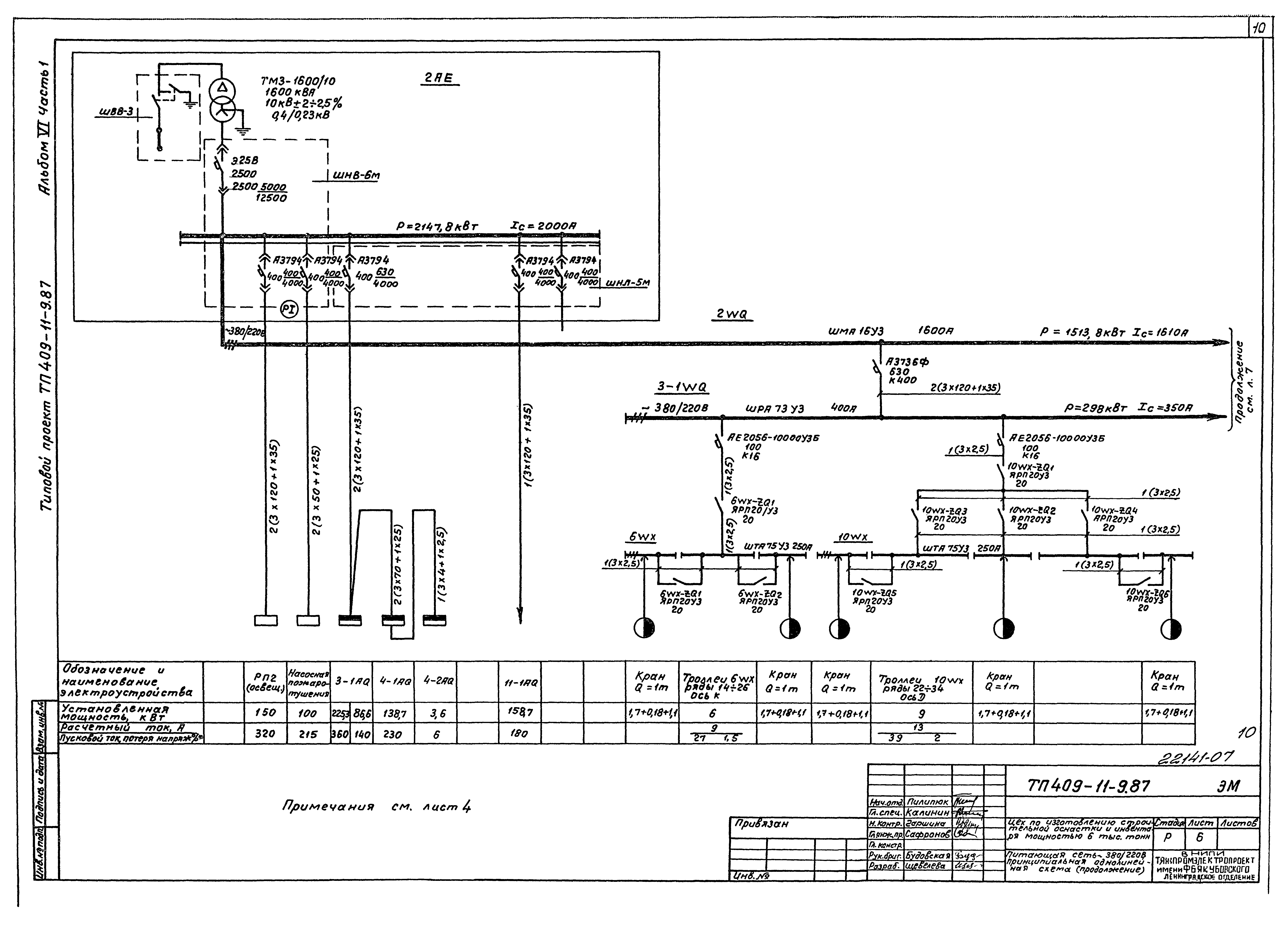 Типовой проект 409-11-9.87
