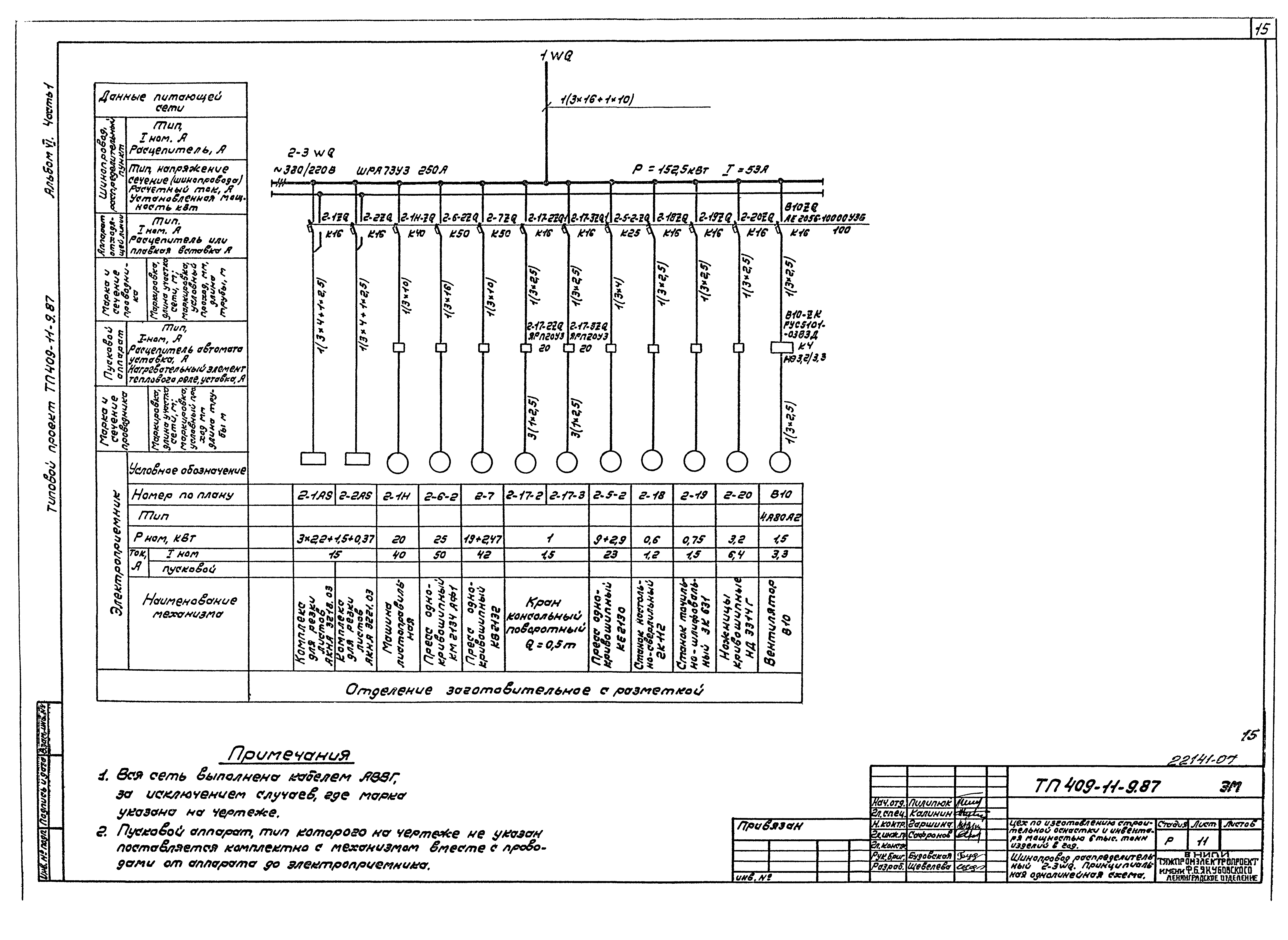 Типовой проект 409-11-9.87