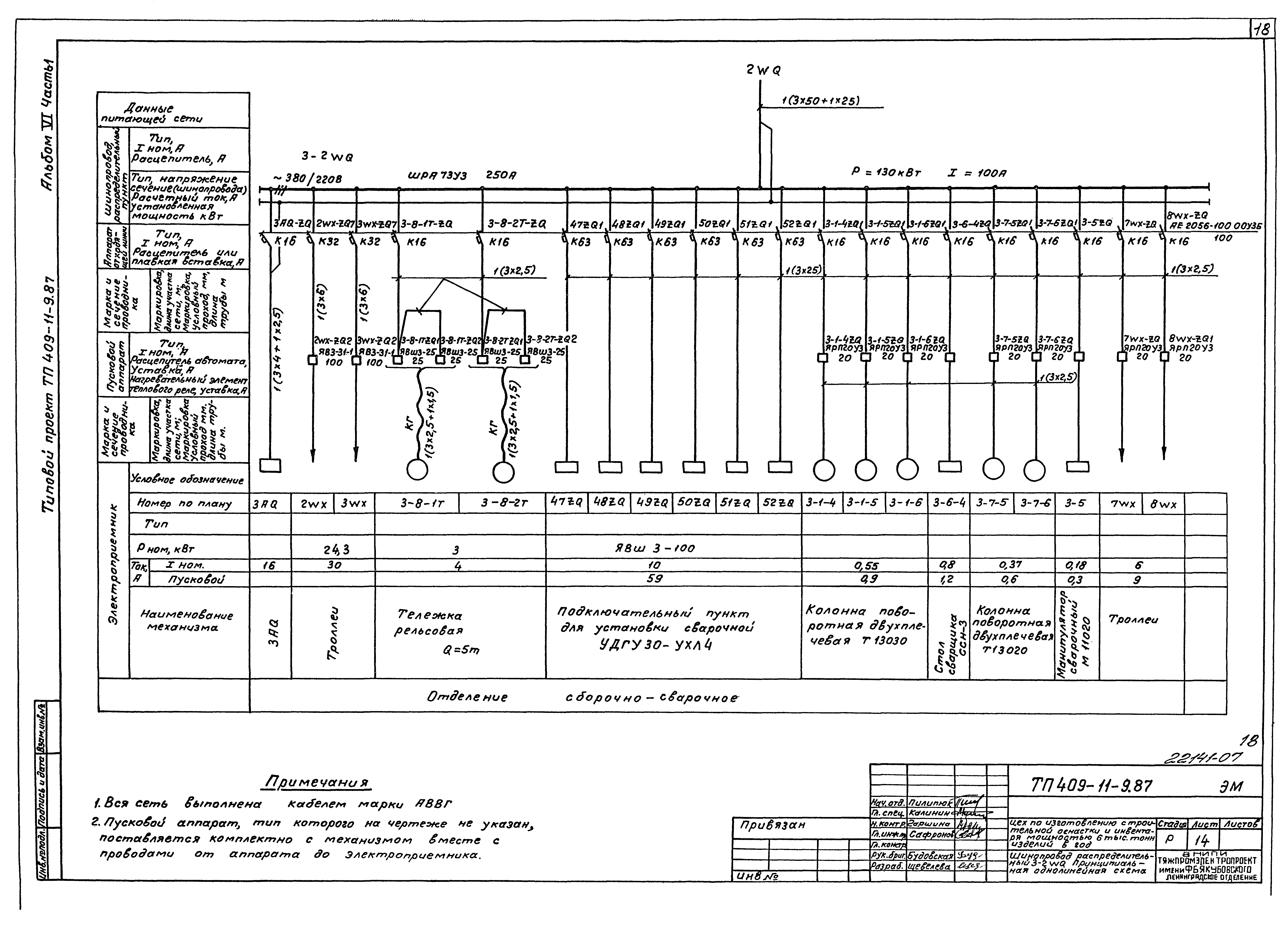 Типовой проект 409-11-9.87