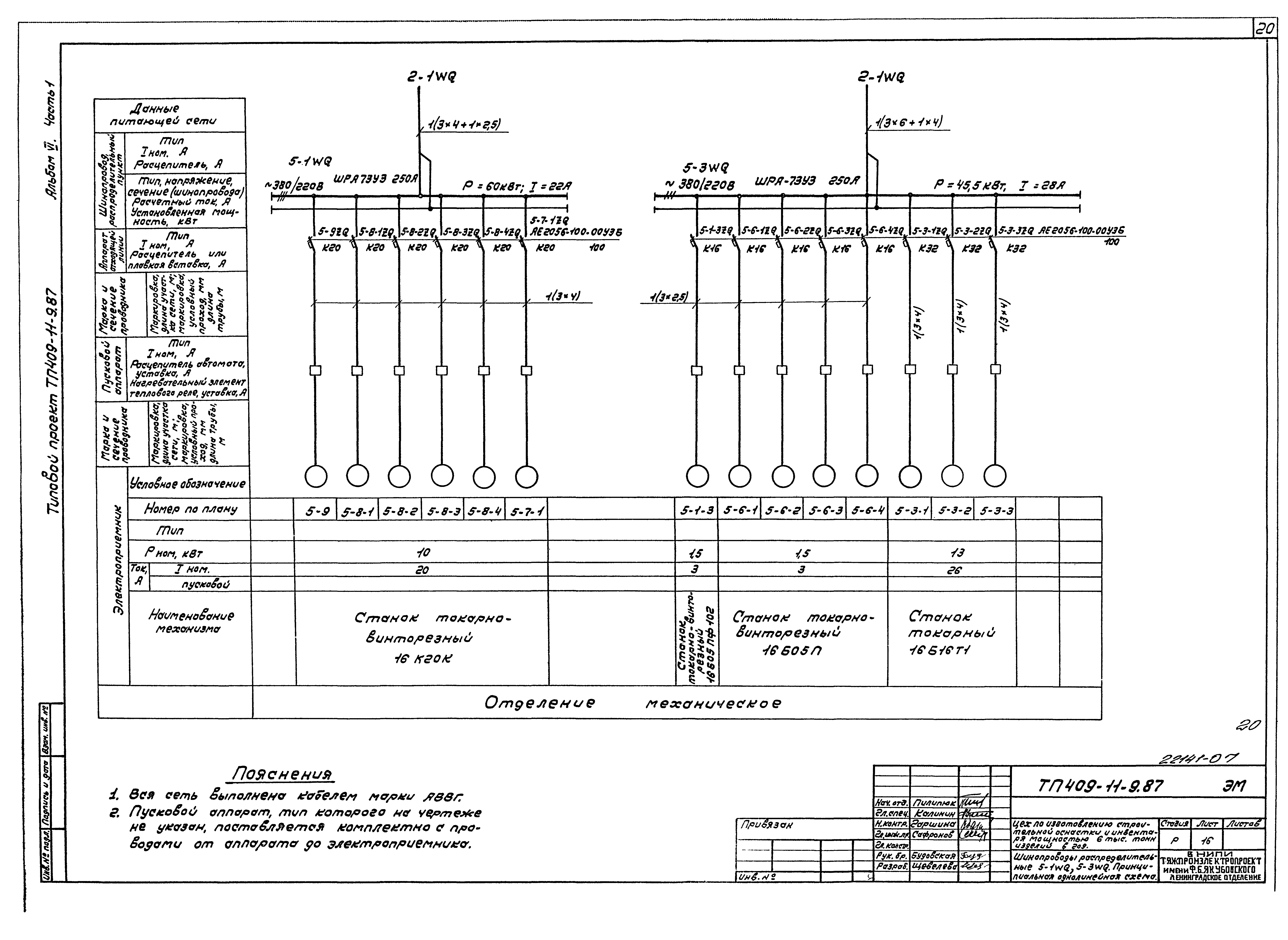 Типовой проект 409-11-9.87