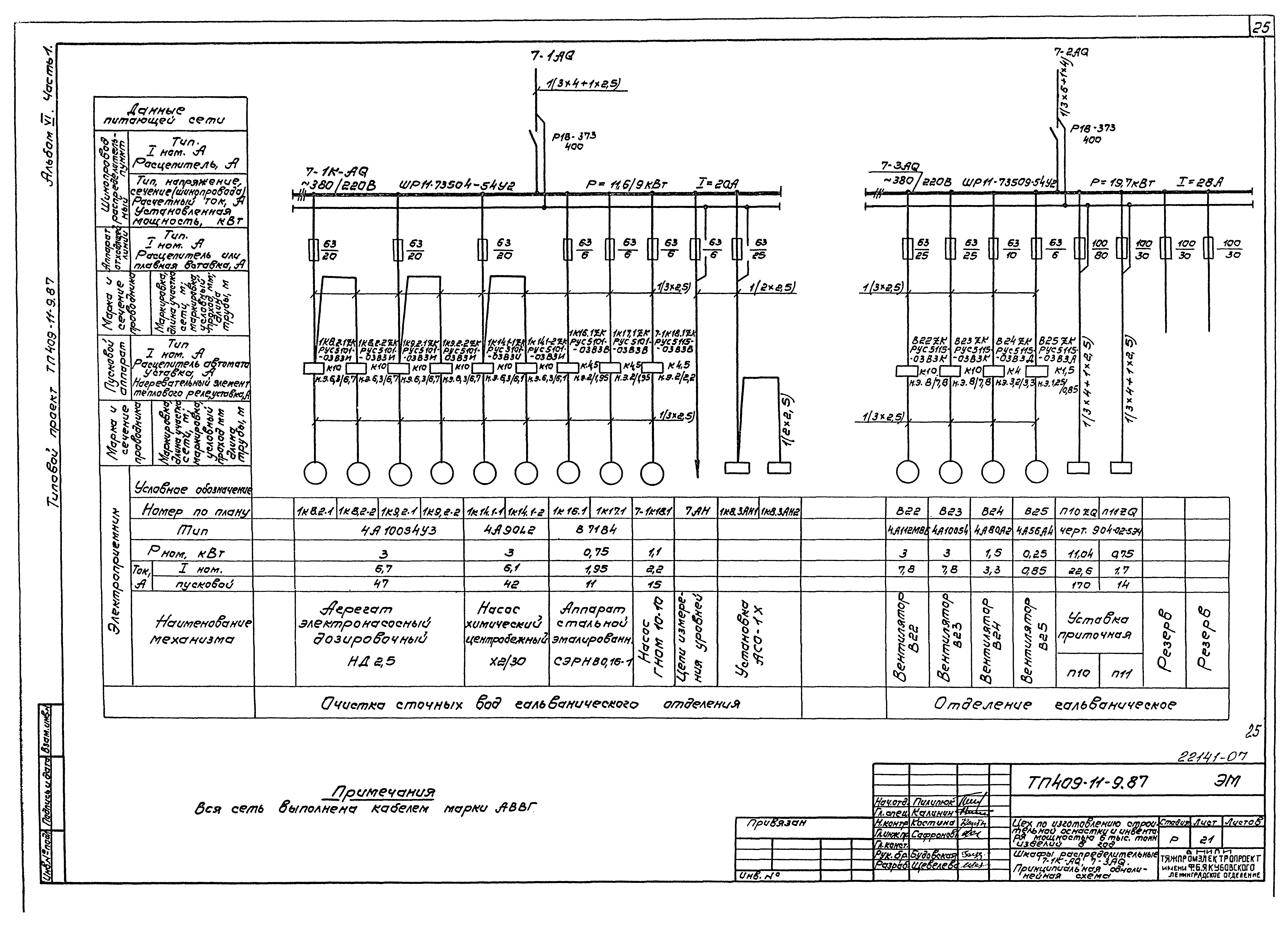 Типовой проект 409-11-9.87