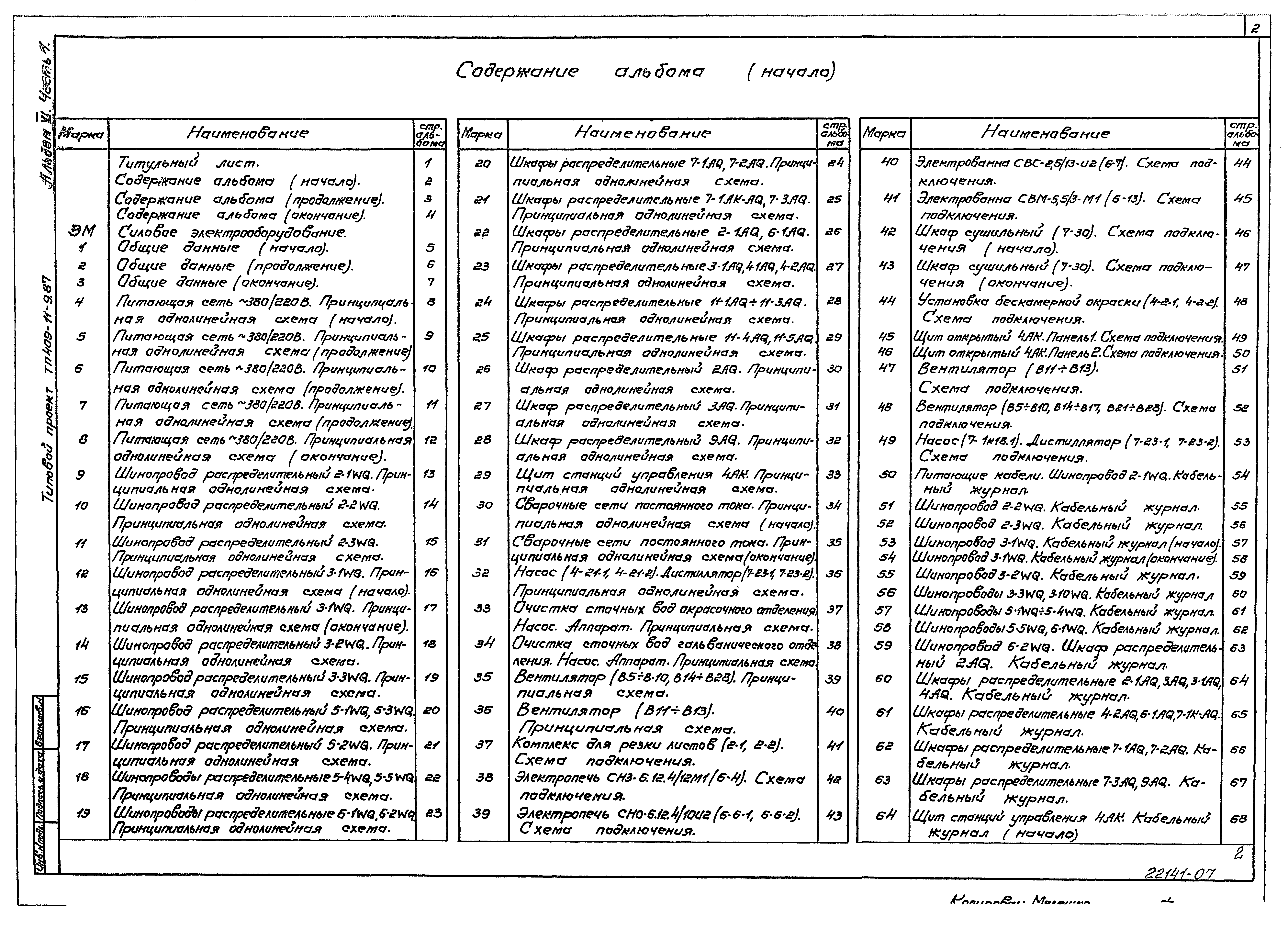 Типовой проект 409-11-9.87