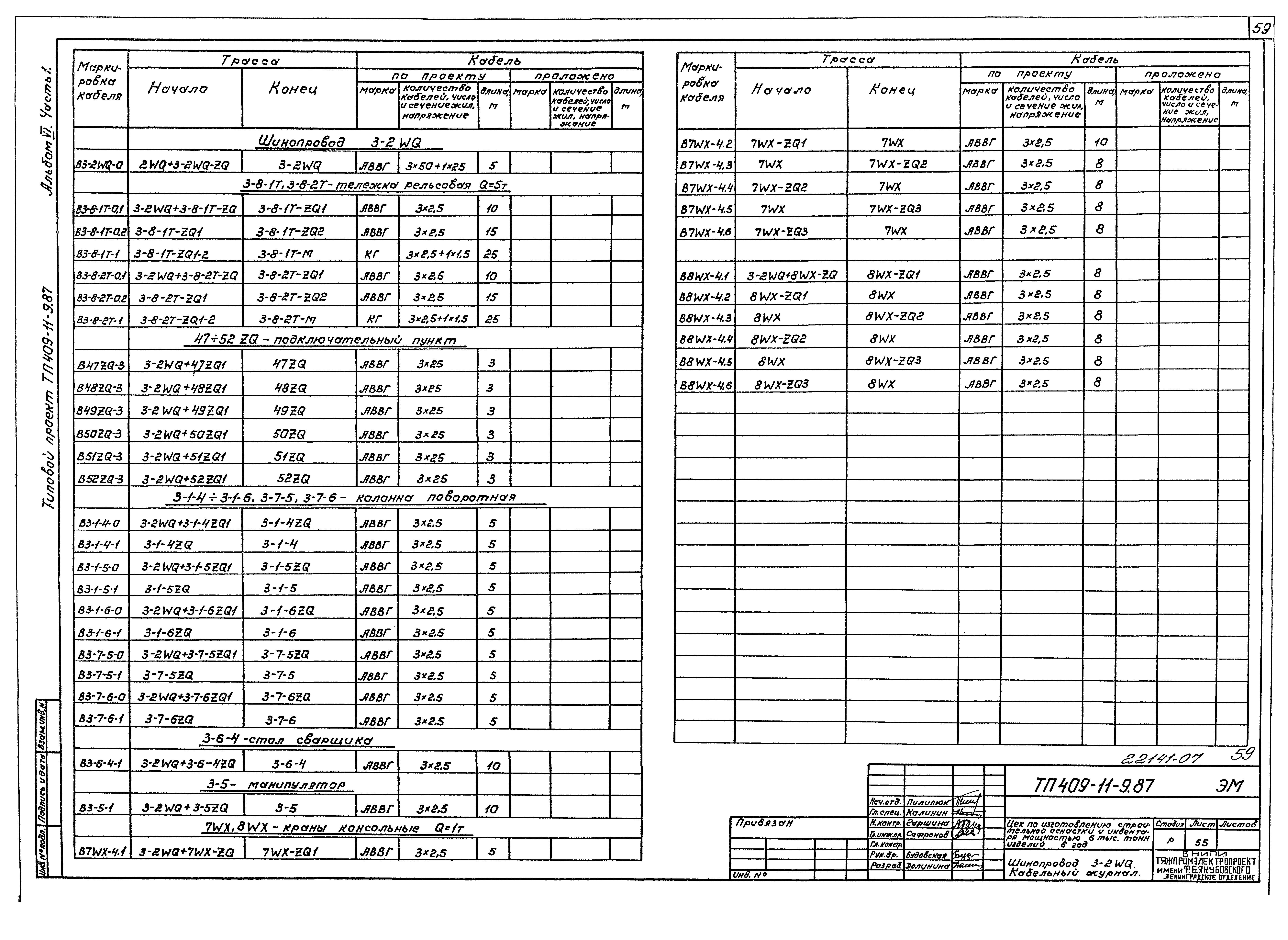 Типовой проект 409-11-9.87